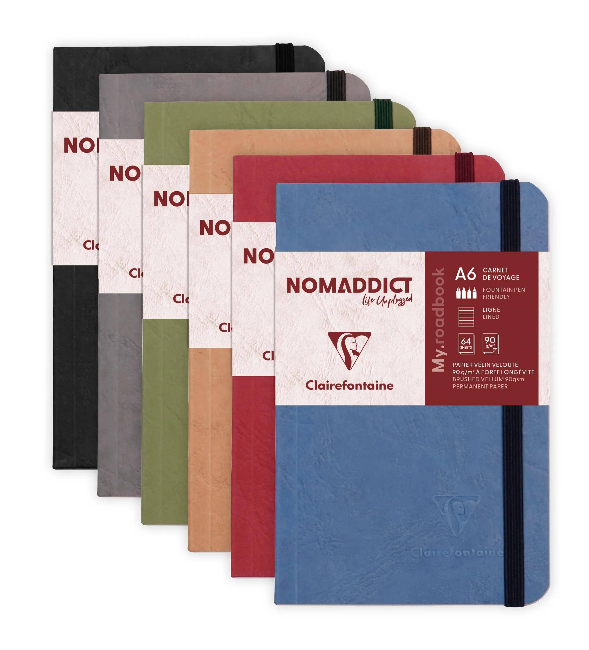 Clairefontaine 24x Holzdisplay mit Notizheften 9x14cm liniert sortiert 79106C