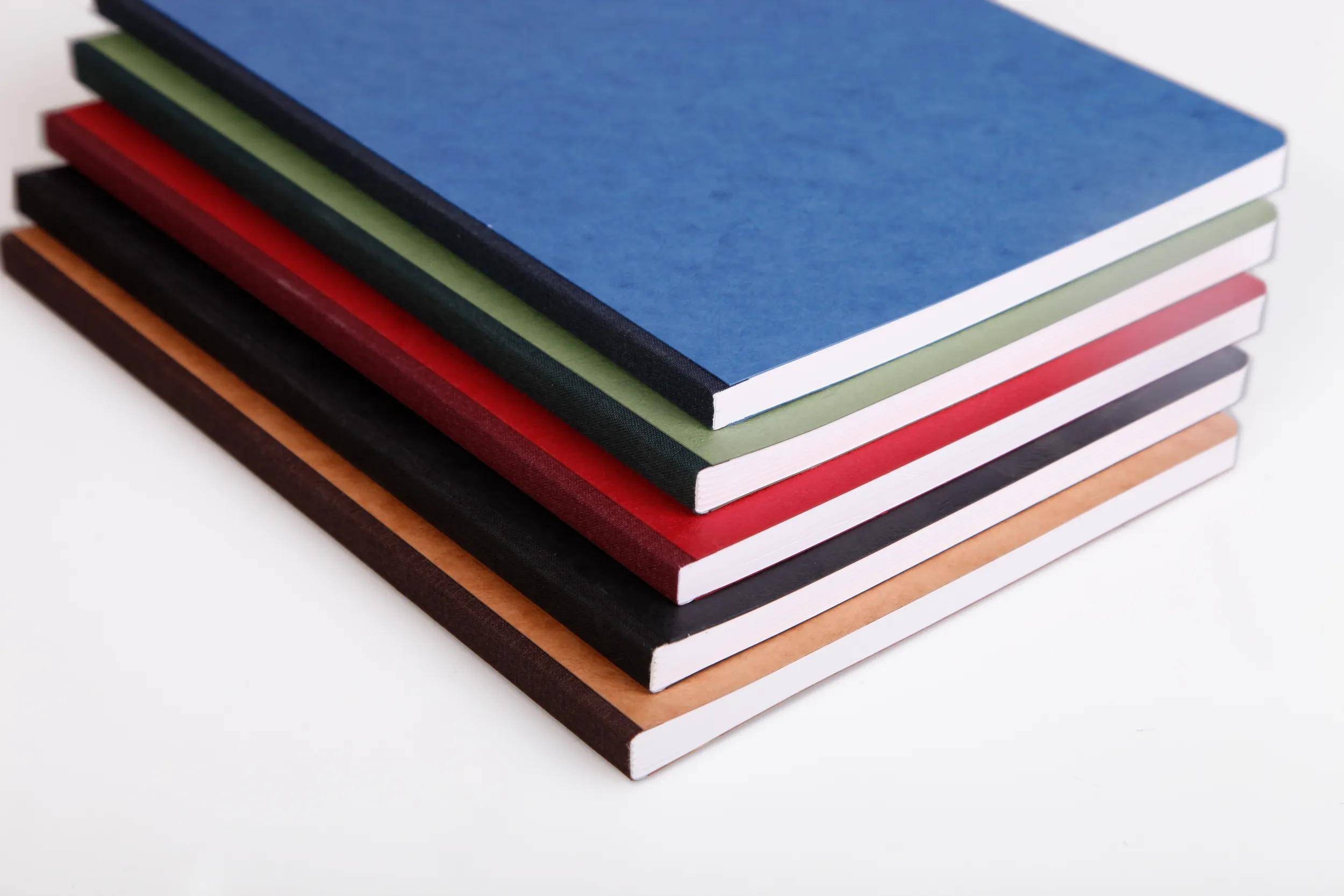 Clairefontaine 5x Notizbuch AgeBag A5 Leinen kariert 96 Blatt - Tabak 79542C