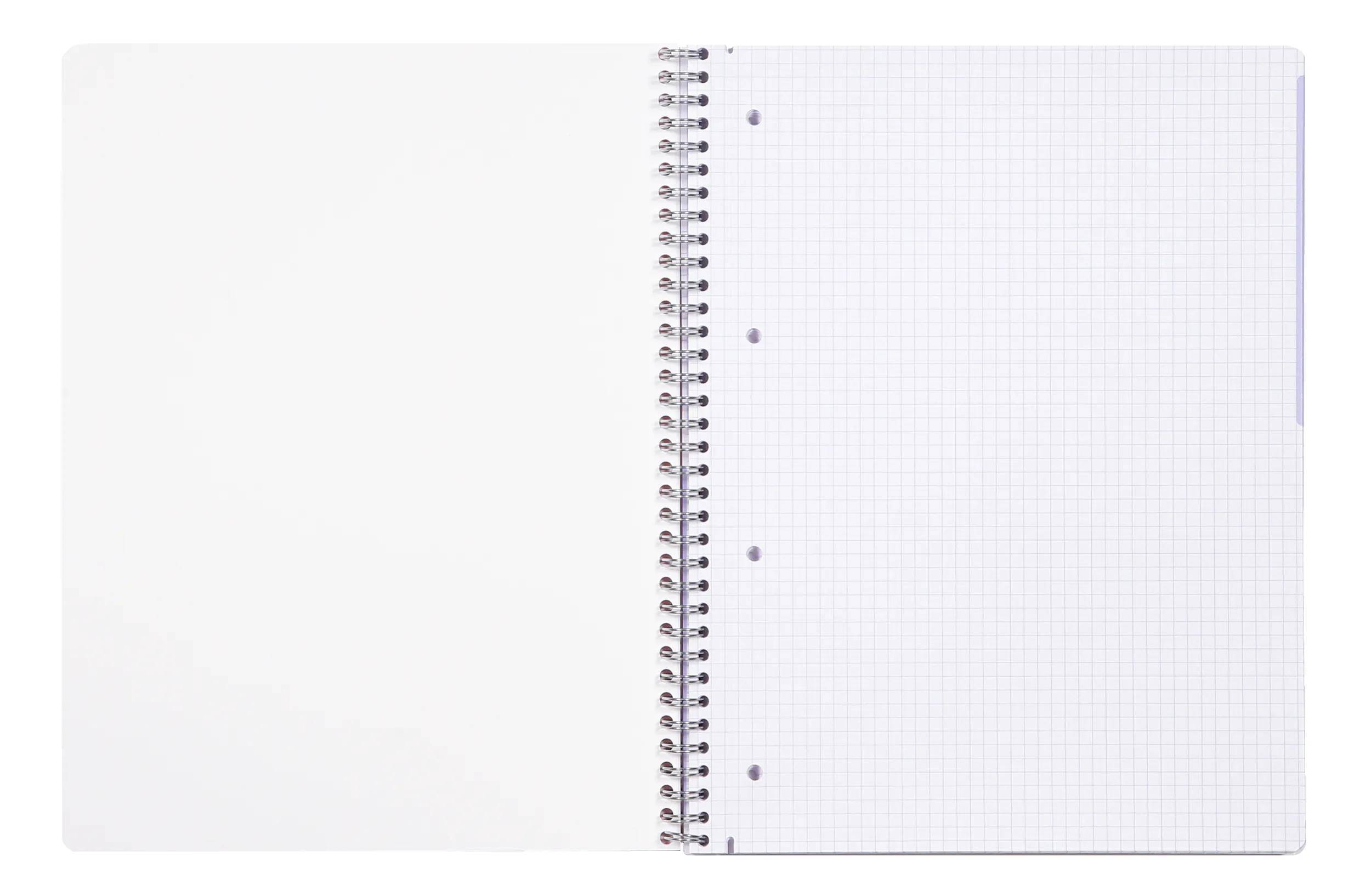 Clairefontaine 5x Collegeblock A4+ 40Bl kariert + 40 Bl liniert Blau/rot 82526C