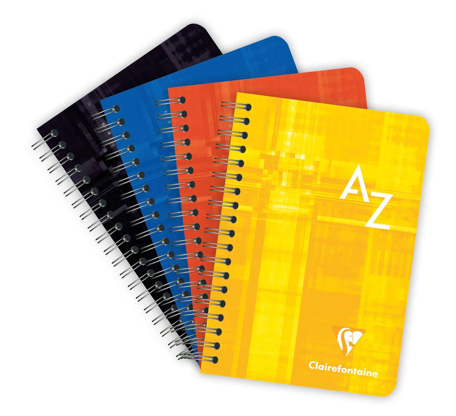 Clairefontaine 5x Adressbuch 9,5x14cm 90 Blatt kariert 90g Sortiert 8509C