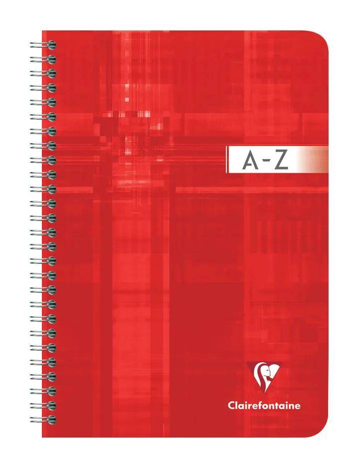 Clairefontaine 5x Adressbuch A5 Doppelspirale, 90 Bl kariert 90g Sortiert 8549C