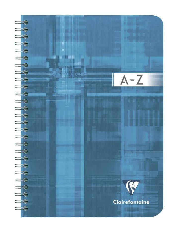 Clairefontaine 5x Adressbuch A5 Doppelspirale, 90 Bl kariert 90g Sortiert 8549C