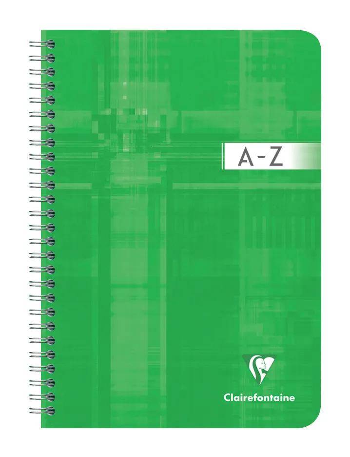 Clairefontaine 5x Adressbuch A5 Doppelspirale, 90 Bl kariert 90g Sortiert 8549C