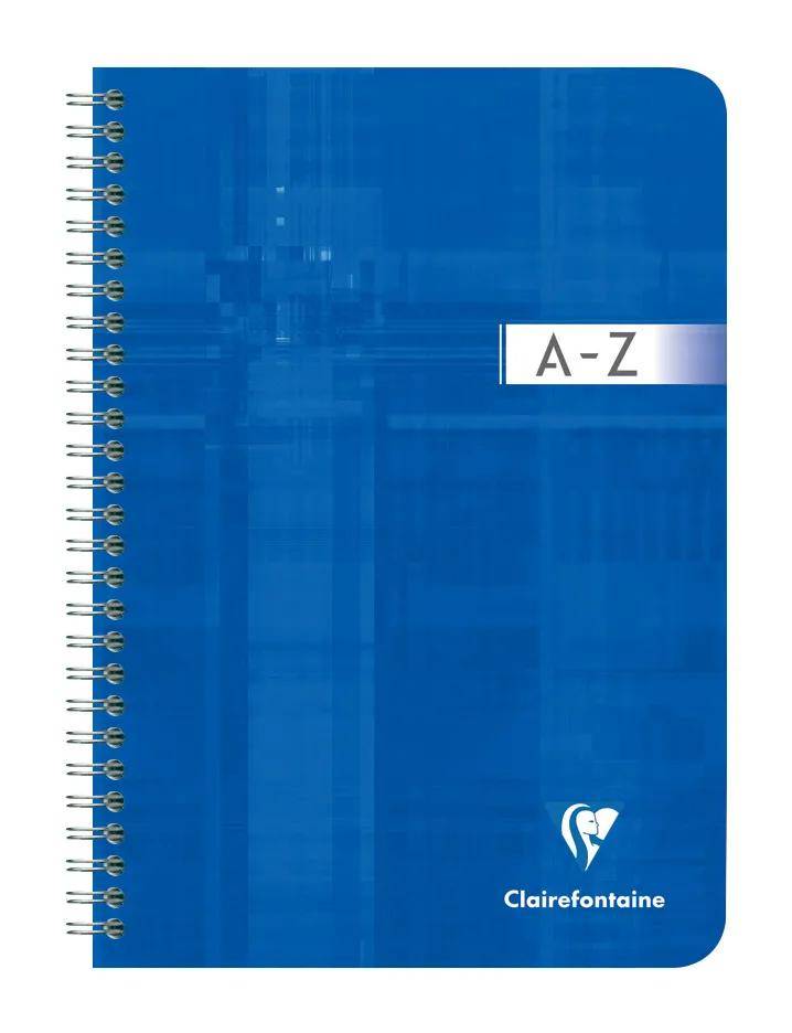 Clairefontaine 5x Adressbuch A5 Doppelspirale, 90 Bl kariert 90g Sortiert 8549C