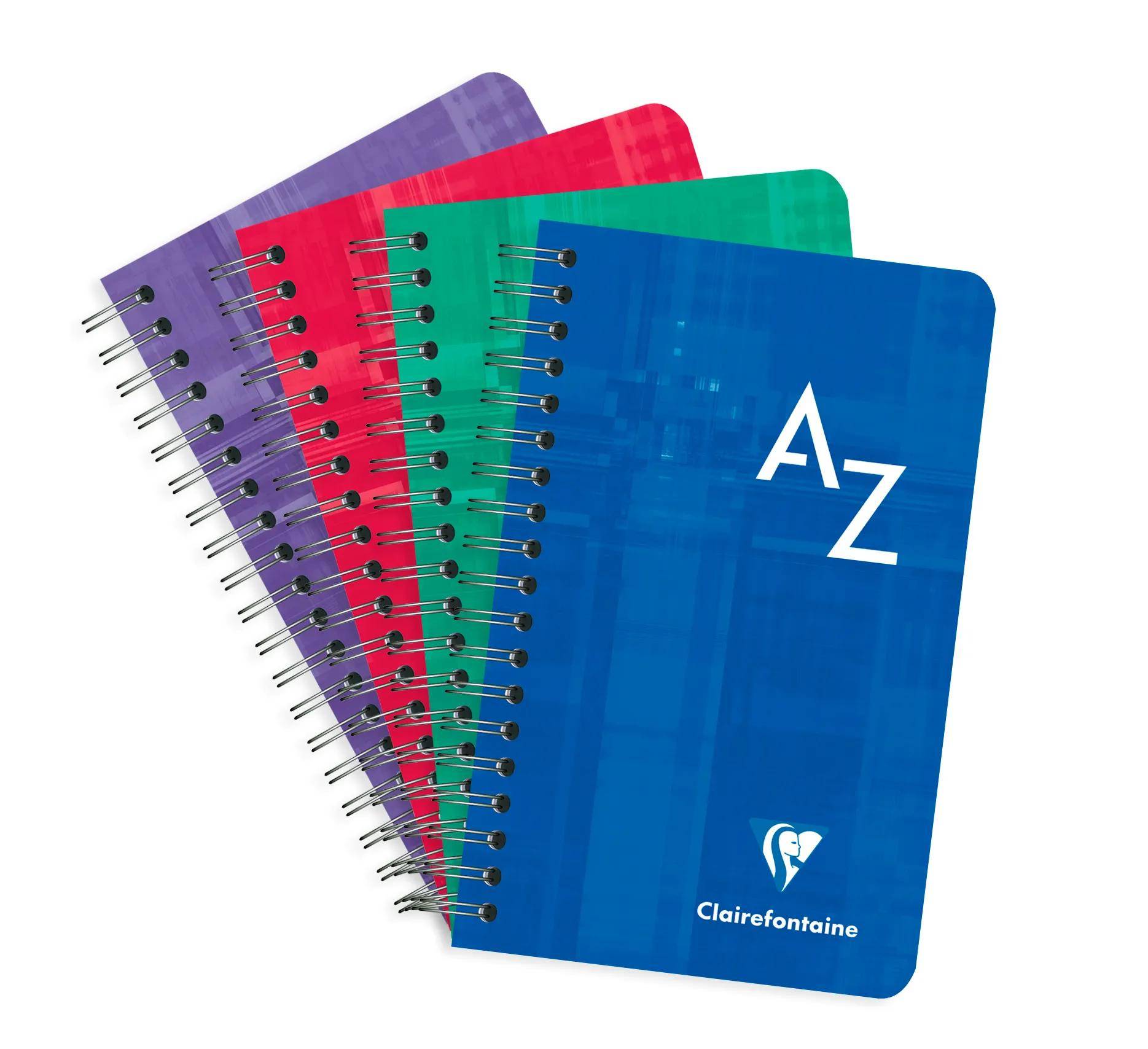 Clairefontaine 10x Adressbuch 7,5x12cm 50 Blatt kariert 90g - Sortiert 8589C