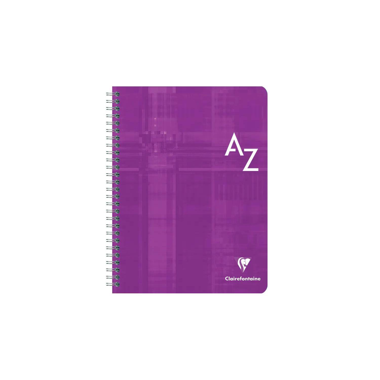 Lila spiralgebundenes Notizbuch mit 