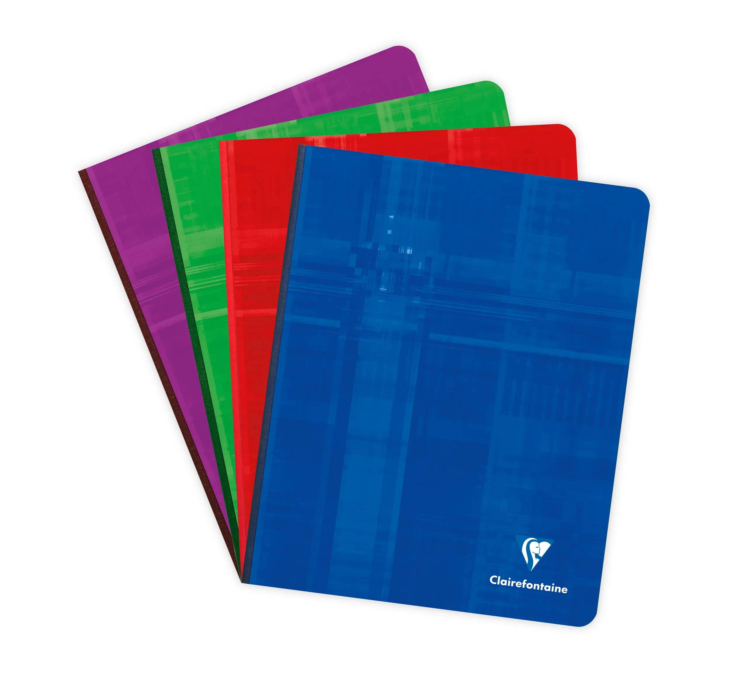 Clairefontaine 5x Notizbuch 16,5x21cm, 96 Blatt 90g, kariert 5/5 - Sortiert 922C