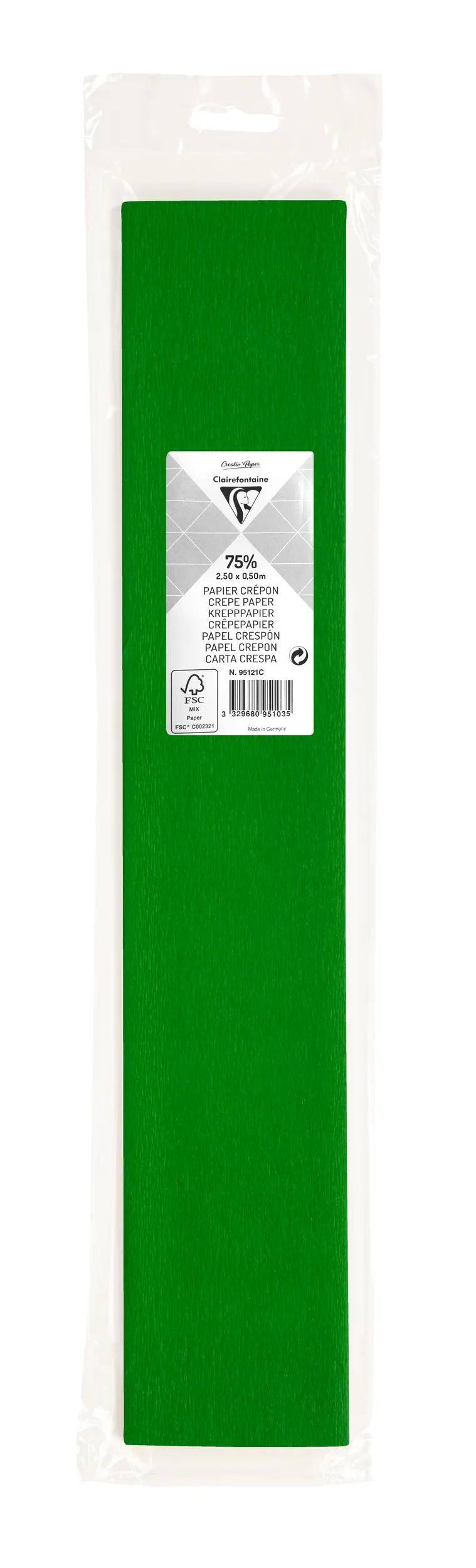 Packung grüner Plakatkarton oder Papier in durchsichtiger Kunststofffolie verpackt mit kleinem weißem Produktetikett.