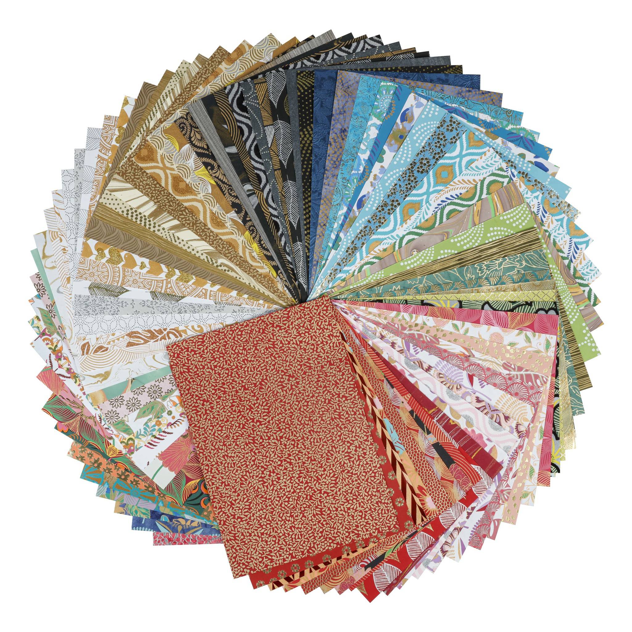 Clairefontaine 3x Papiere aus aller Welt, Maxi-Block A4, 80 Bl Mehrfarbig 95218C