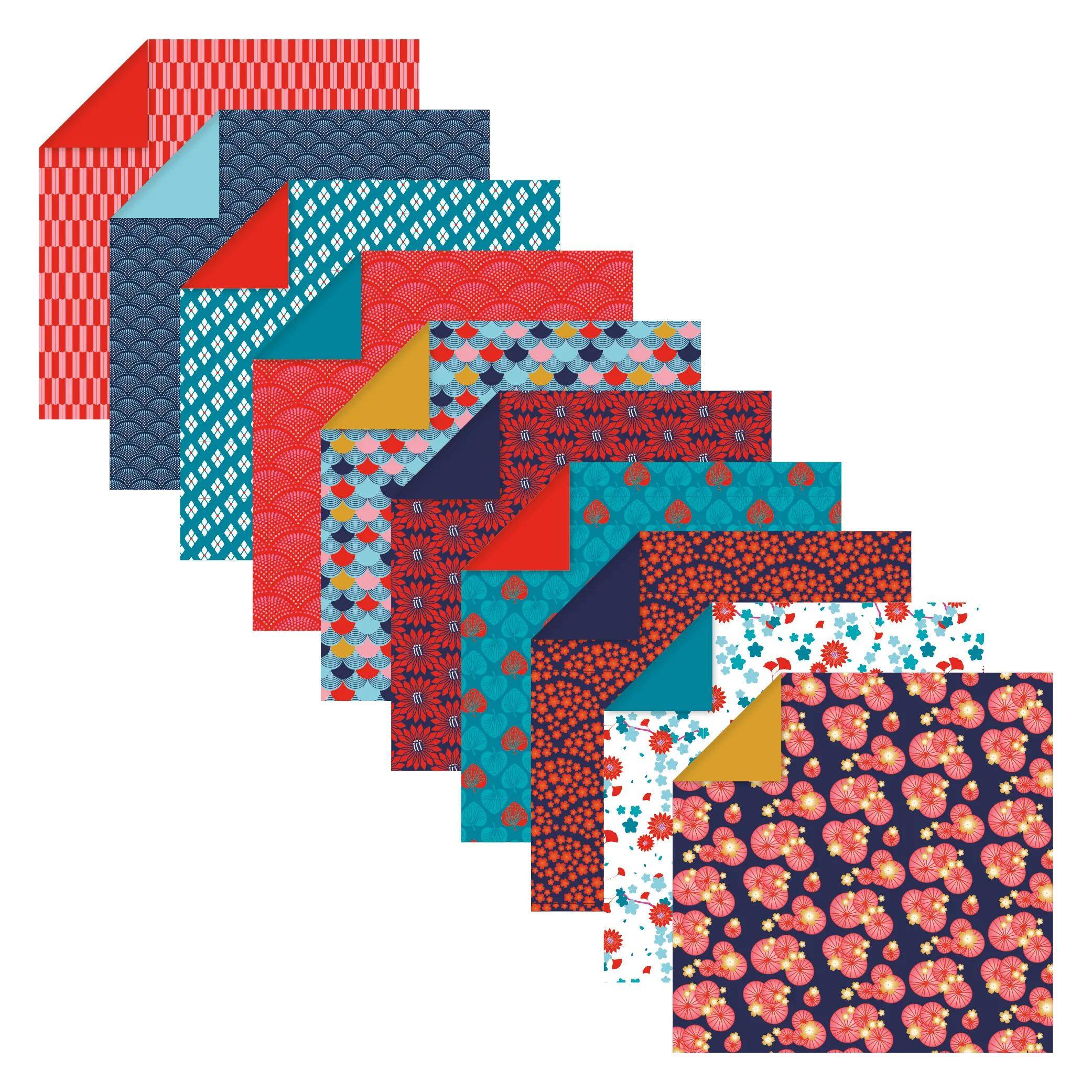 Clairefontaine 5x Origami-Set mit 3 Formaten, 60 Blatt, Hanayo Mehrfarbig 95347C