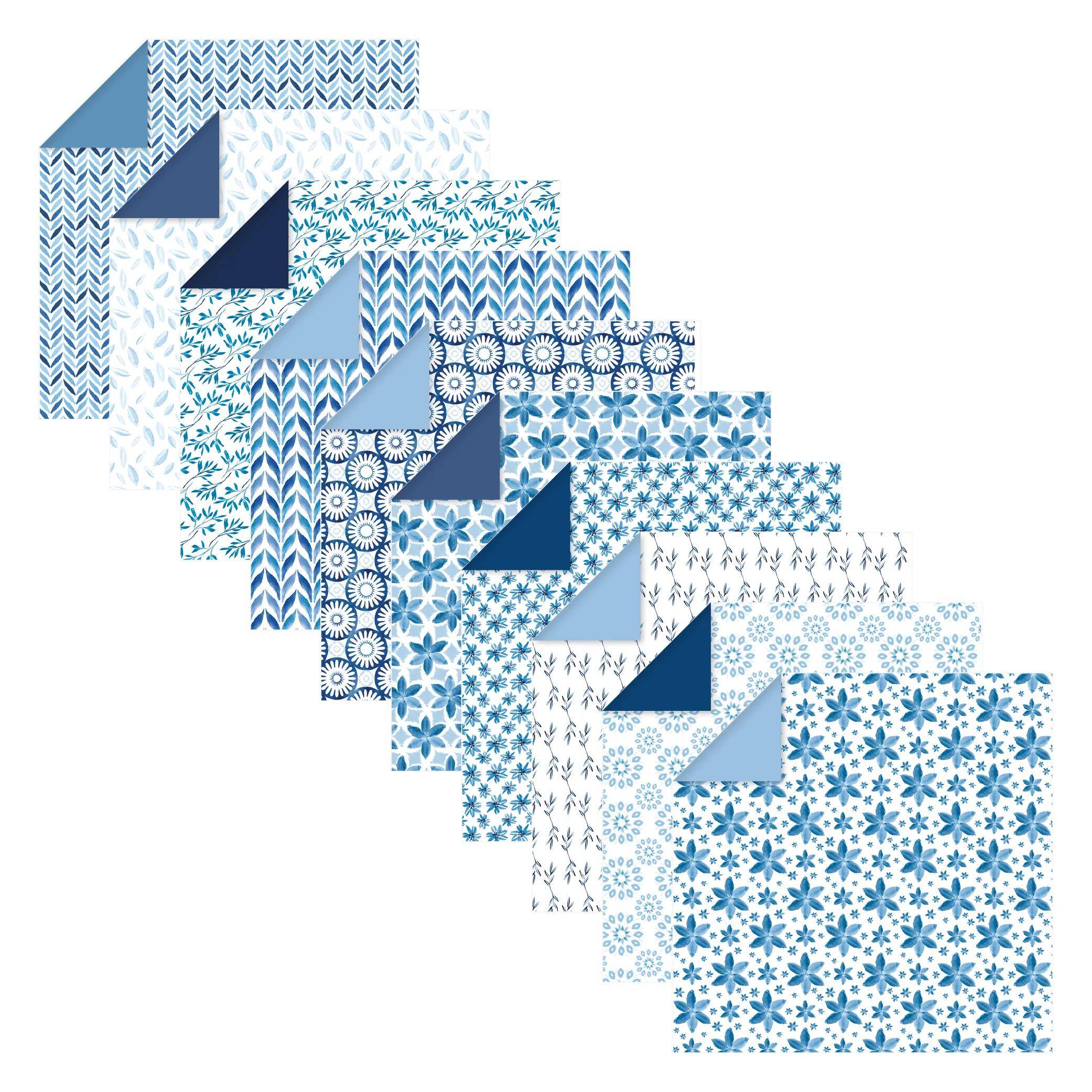 Clairefontaine 5x Origami Pack. 60 Blatt 15x15cm floral Mehrfarbig 95349C