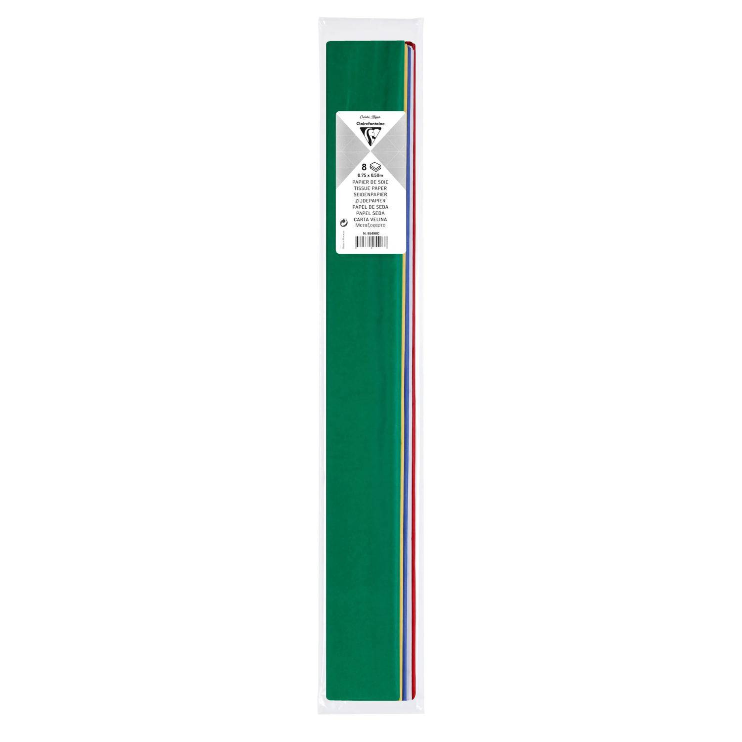 Clairefontaine 20x Seidenpapier 20 Pack. + je 25 Bogen 50x75cm Sortierung 95498C