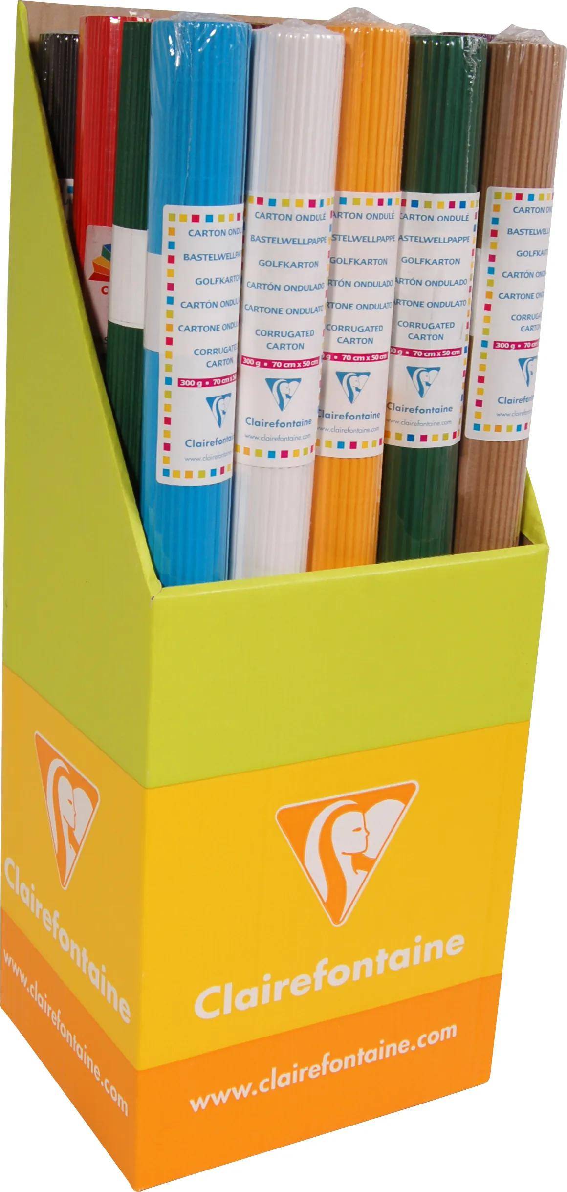 Clairefontaine 20x Bastelwellpappe PaperTouch 20 Rollen Sortierung 95699C