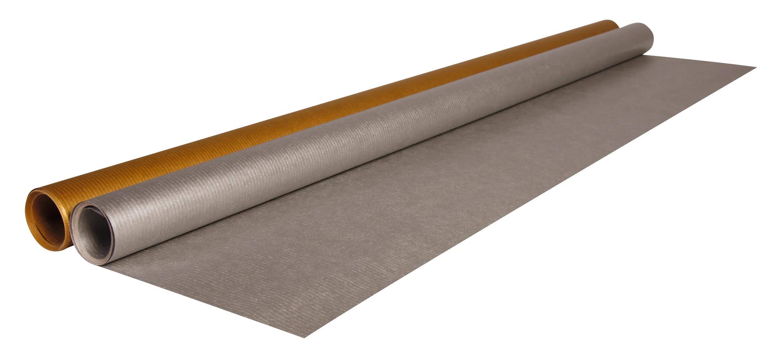 Clairefontaine 10x Kraftpapier 65g gold + silber Rolle 3x0,70m Sortierung 95777C