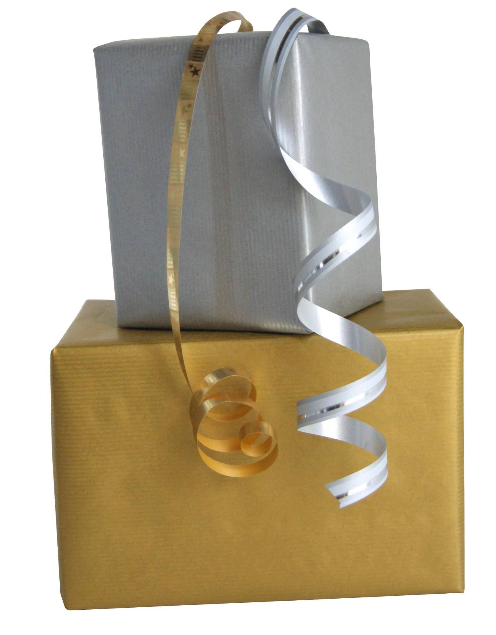 Clairefontaine 10x Kraftpapier 65g gold + silber Rolle 3x0,70m Sortierung 95777C
