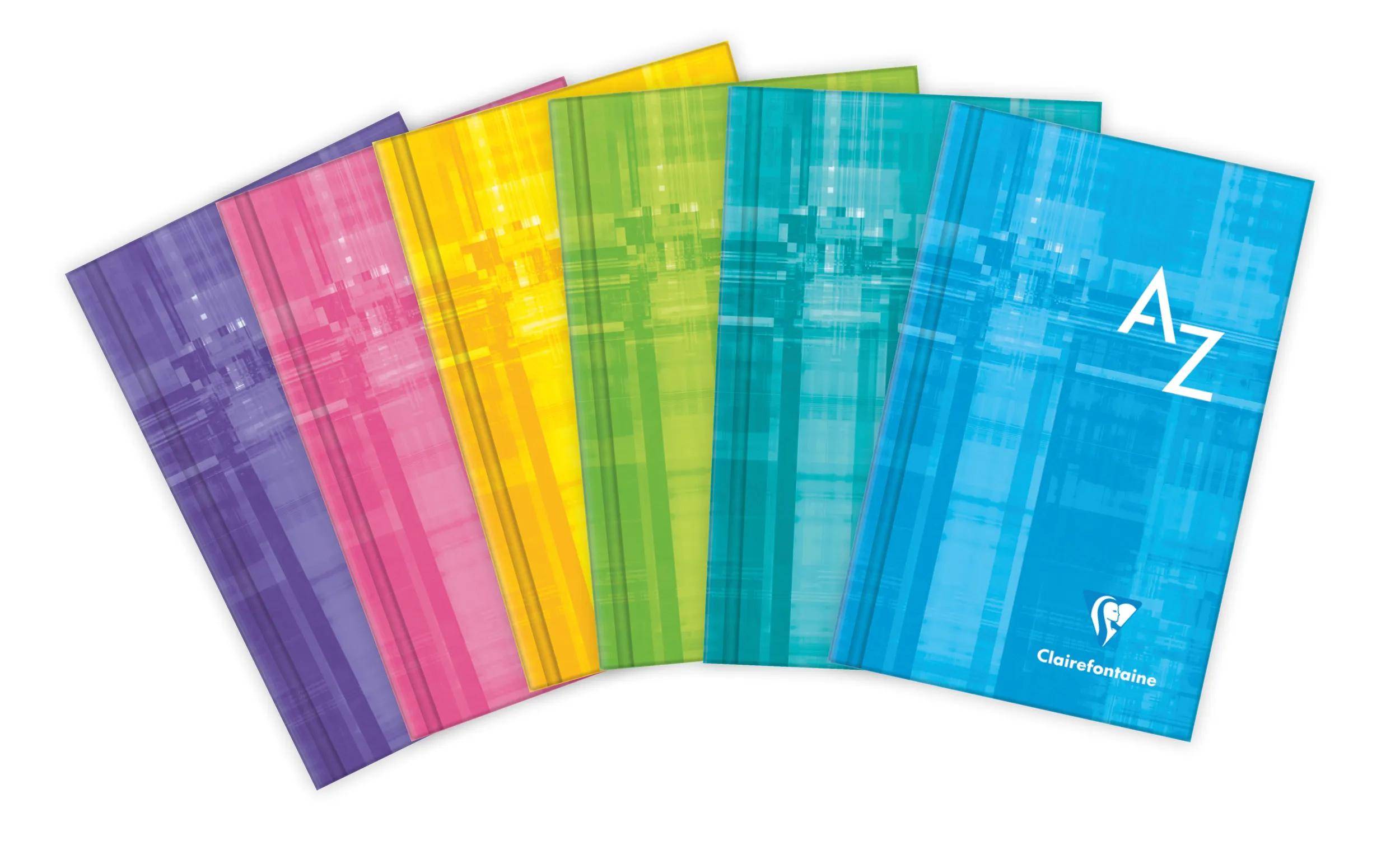 Clairefontaine 10x Adressbuch 7,5x12cm 96 Blatt kariert Sortiert 9589C