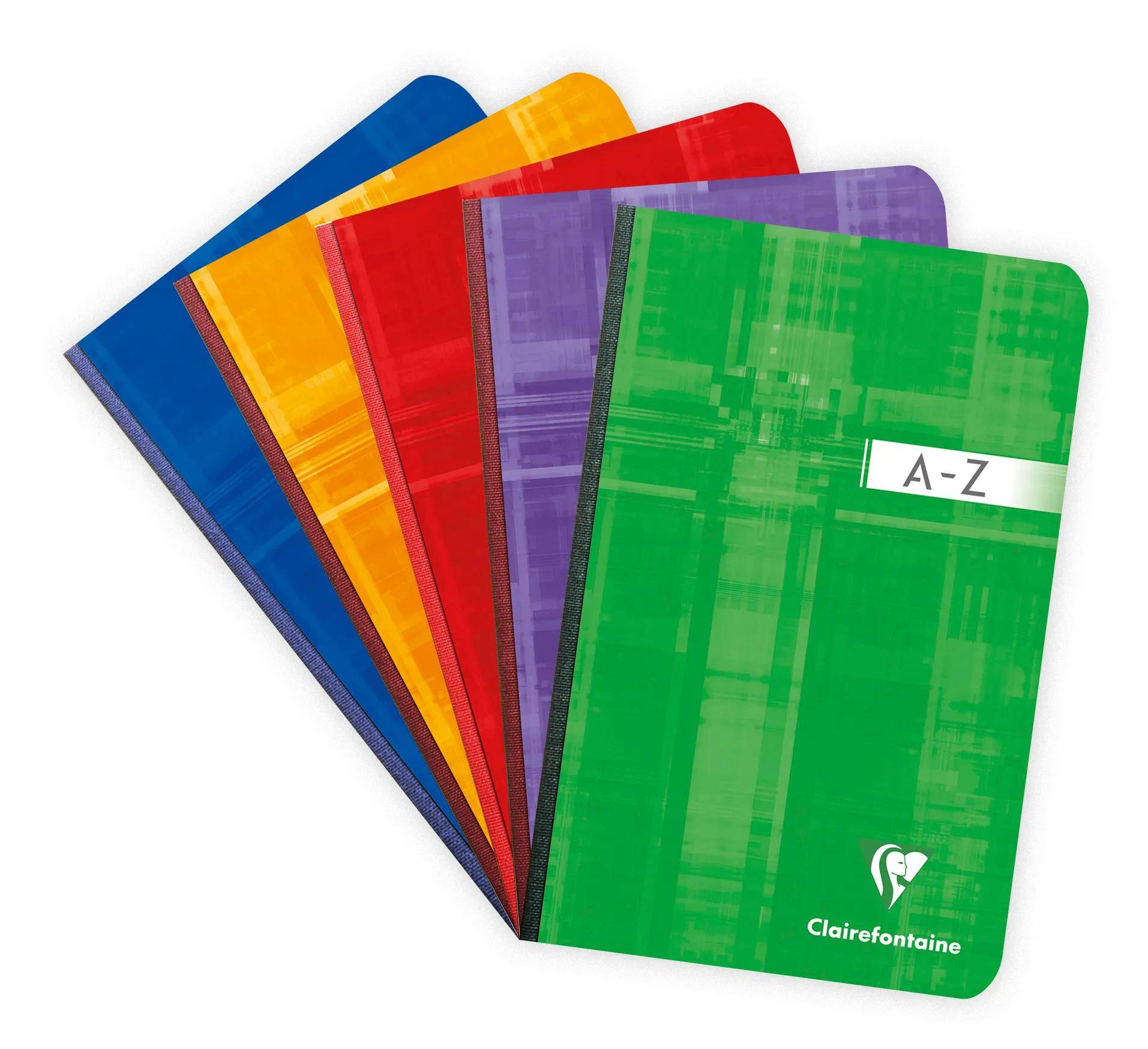 Clairefontaine 5x Adressbuch 11x17cm 96 Blatt kariert Sortiert 9609C