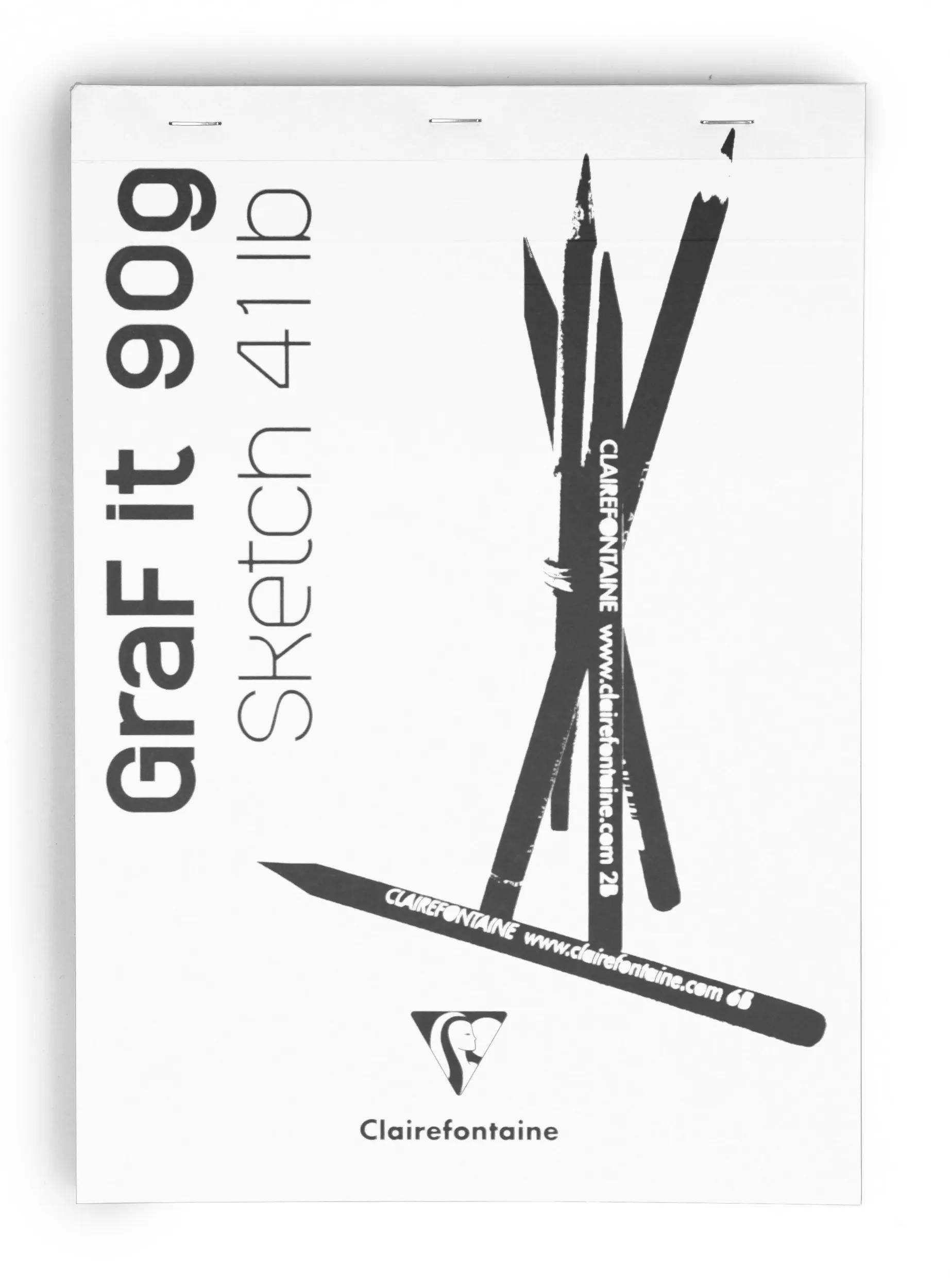 Clairefontaine 10x Skizzenblock A5 GraF'it, 80 Blatt Weiß 96670C