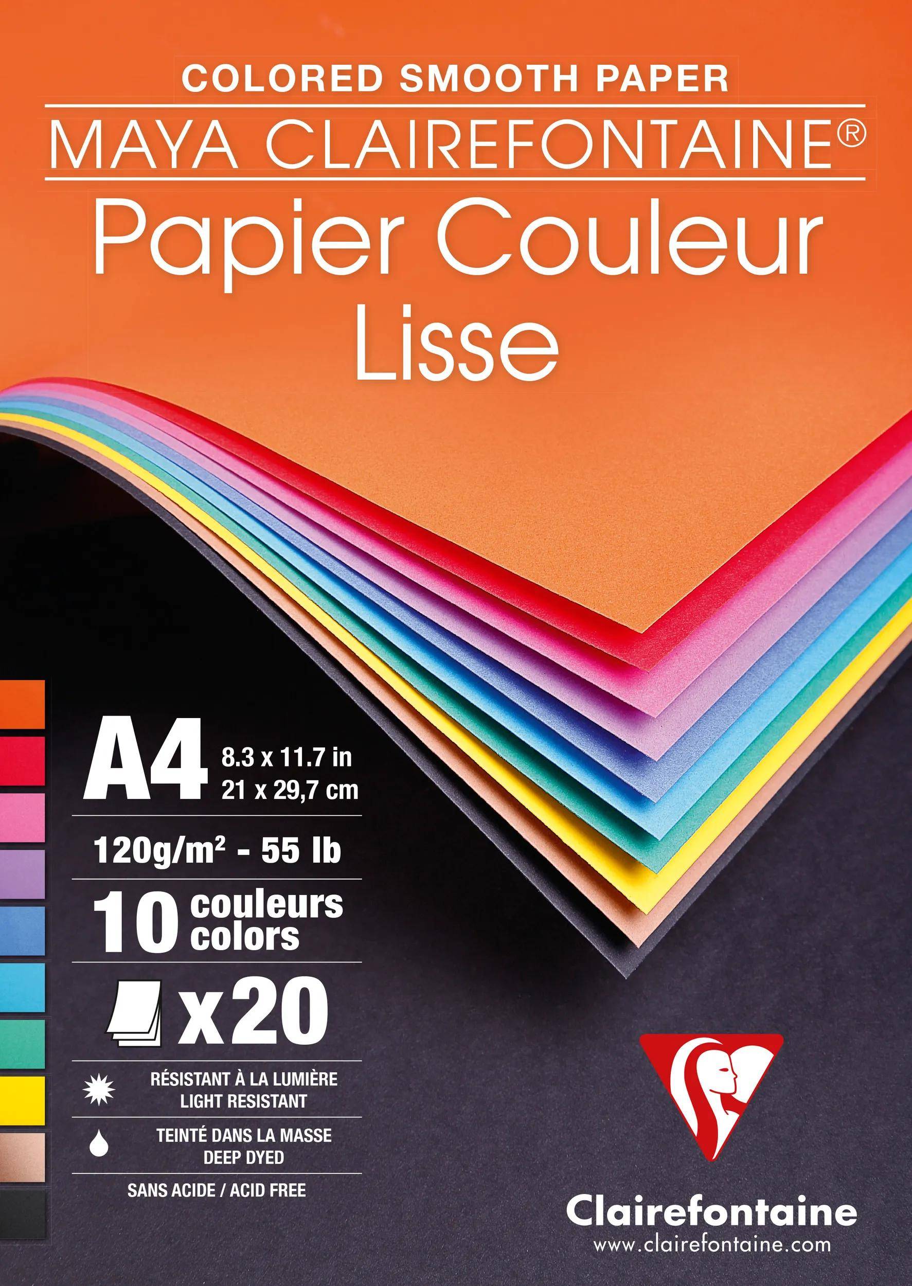 Clairefontaine 10x - Lebendige Farben sortiert 97444C