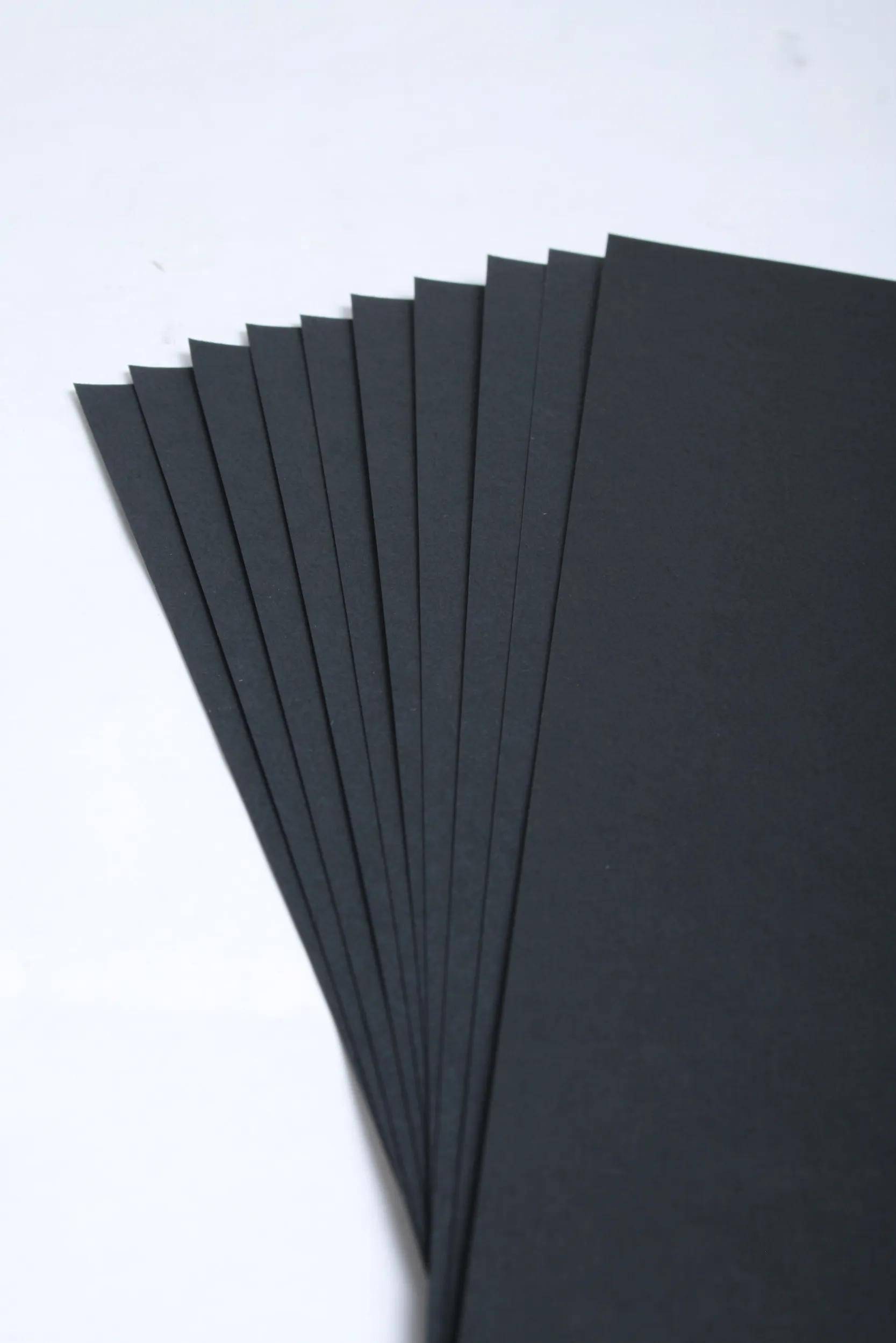 Clairefontaine 5x Zeichenblock kopfseitig geleimt DIN A4 20 Blatt Schwarz 97644C