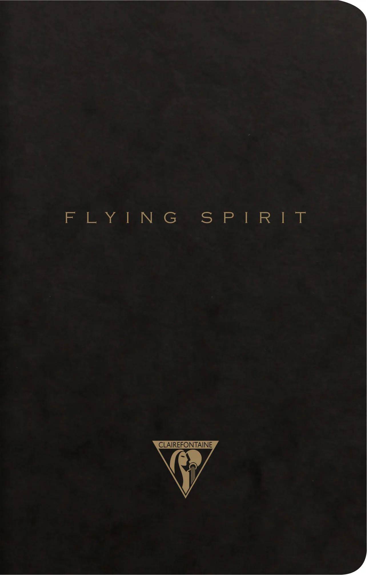 Clairefontaine 5x Flying Spirit Heft liniert 11x17 cm 48 Blatt - Schwarz 102506C