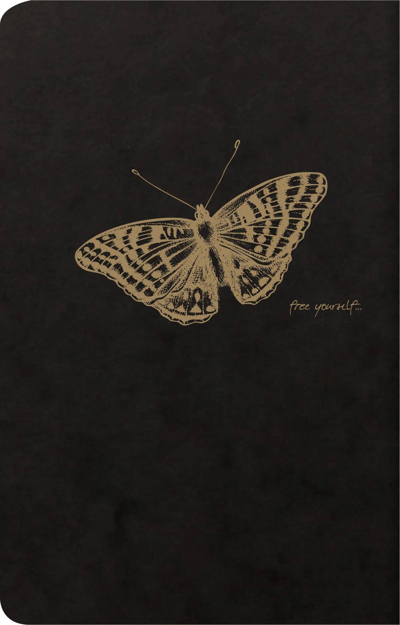 Clairefontaine 5x Flying Spirit Heft liniert 11x17 cm 48 Blatt - Schwarz 102506C