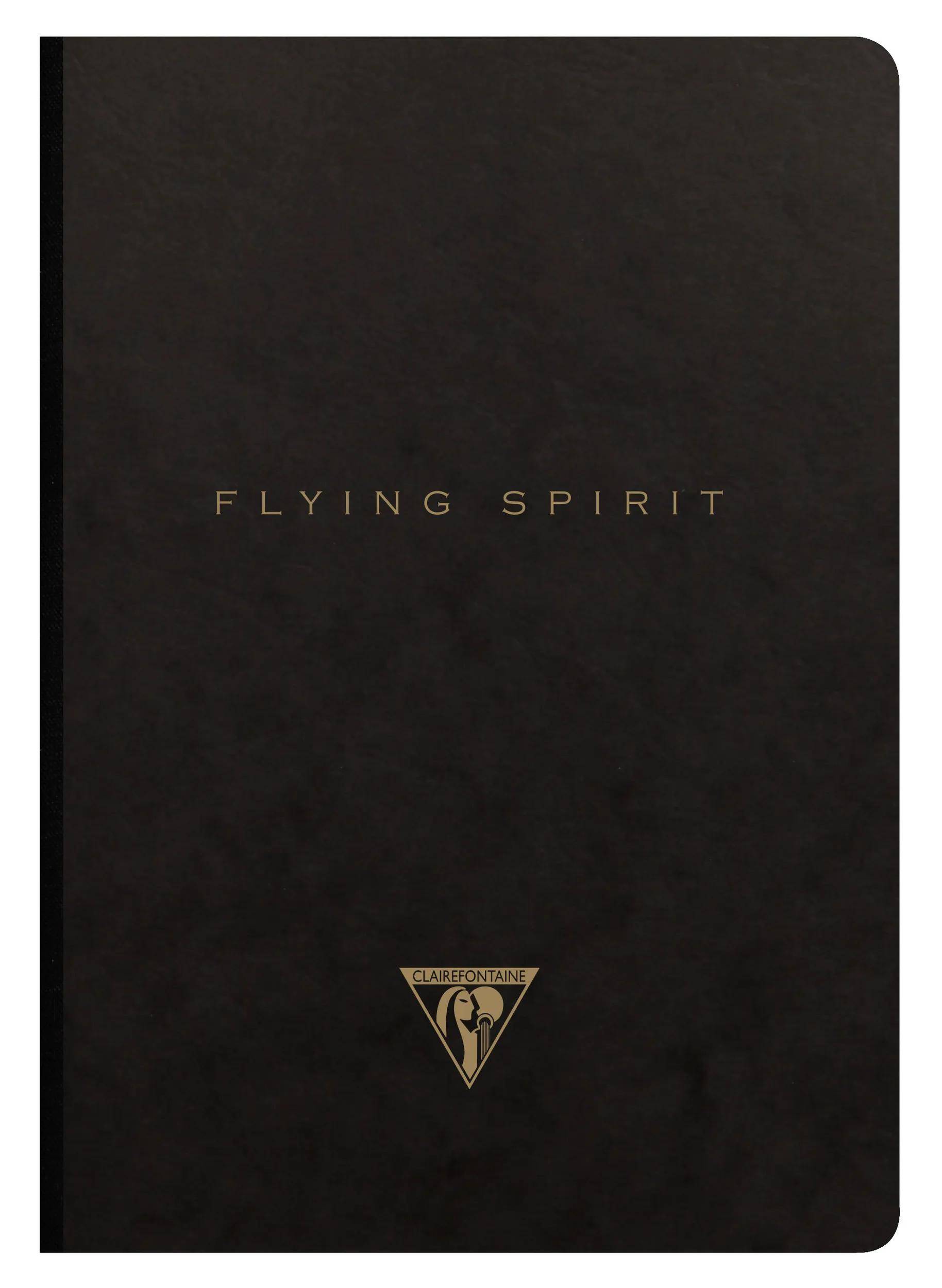 Clairefontaine 5x Flying Spirit Heft liniert A5 96 Blatt - Schwarz 102546C