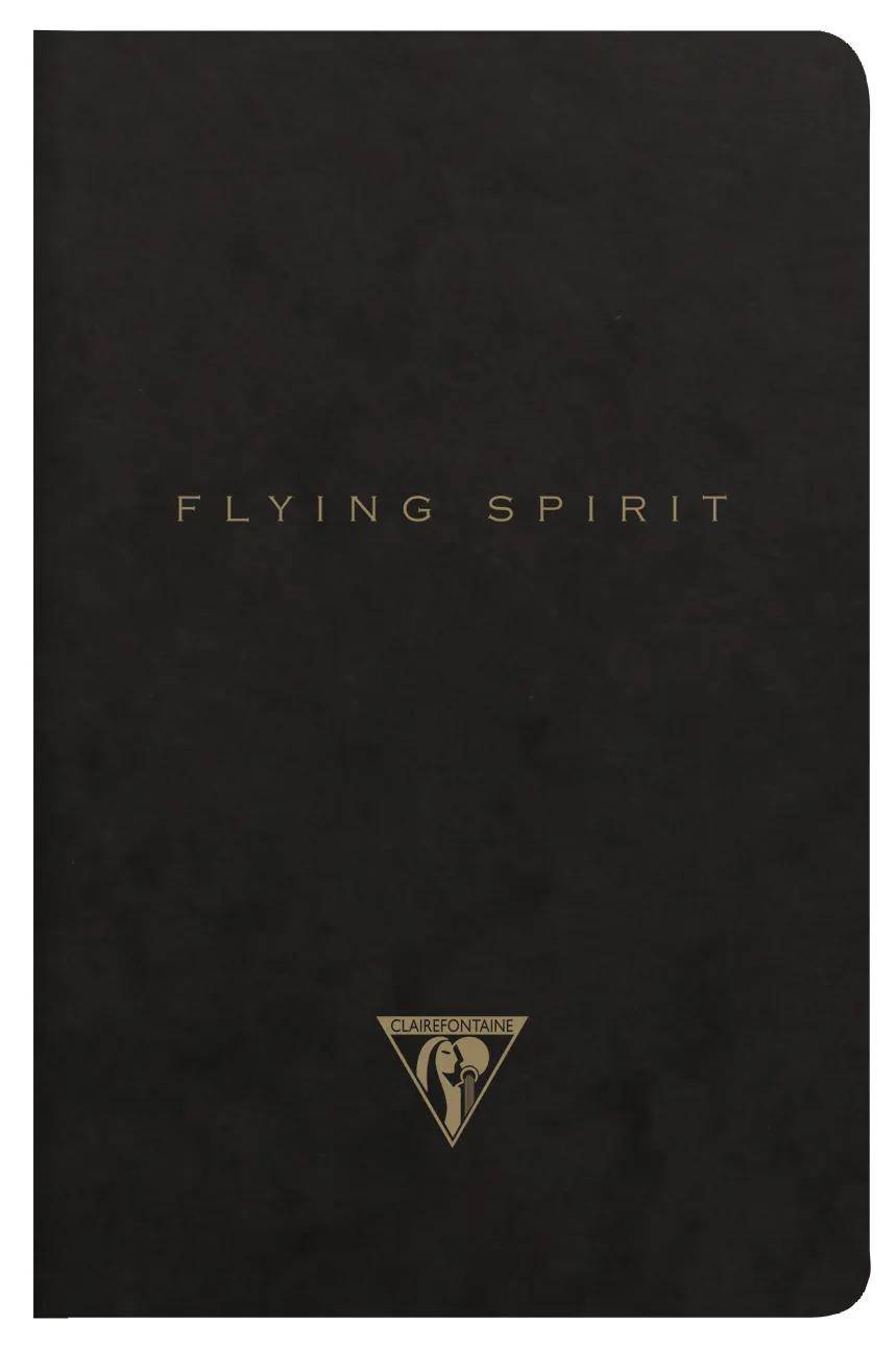 Clairefontaine 5x Flying Spirit Heft liniert 9x14 cm 48 Blatt - Schwarz 102596C