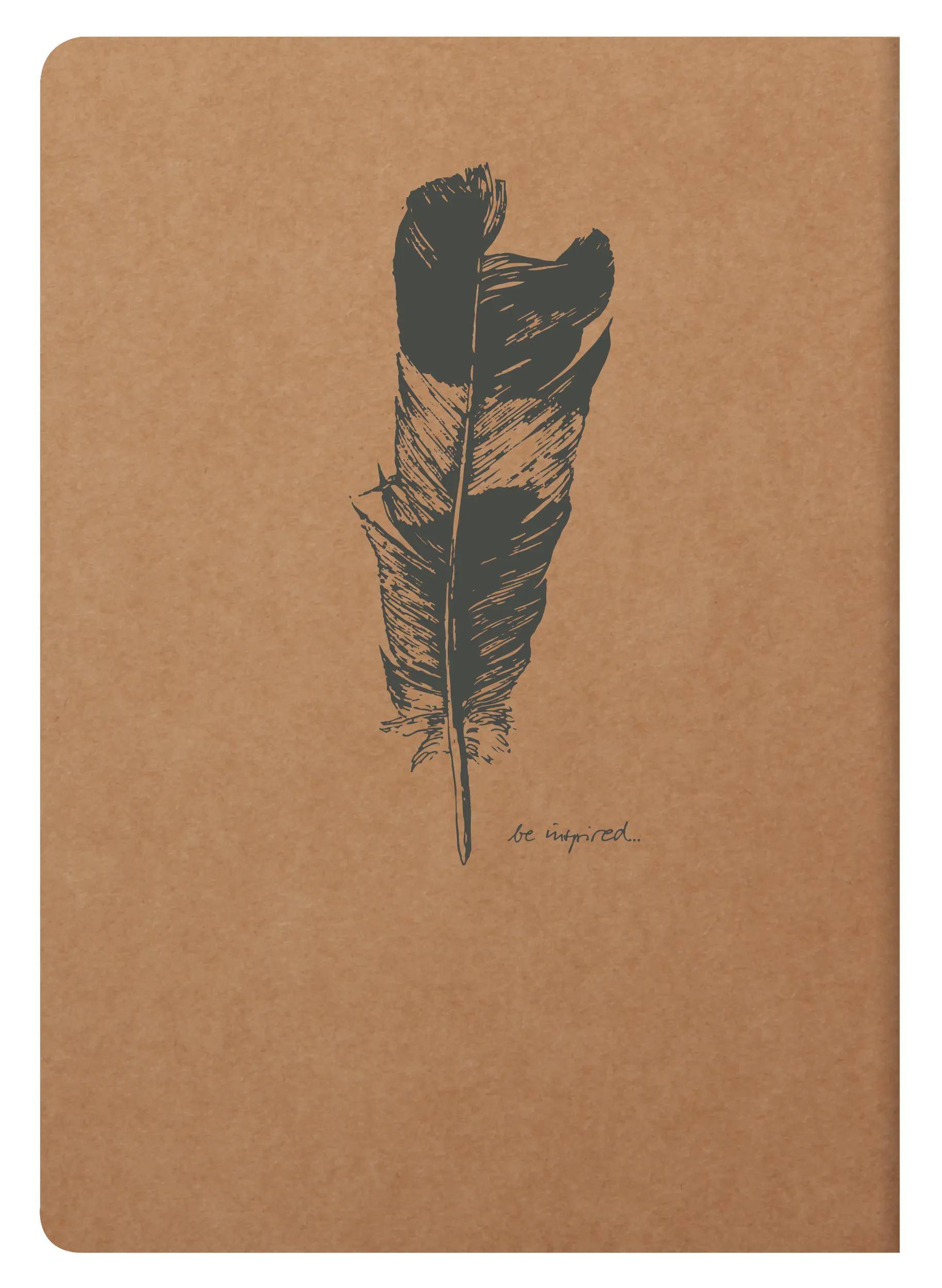 Clairefontaine 5x Flying Spirit Heft liniert A5 48 Blatt - Braun 103536C