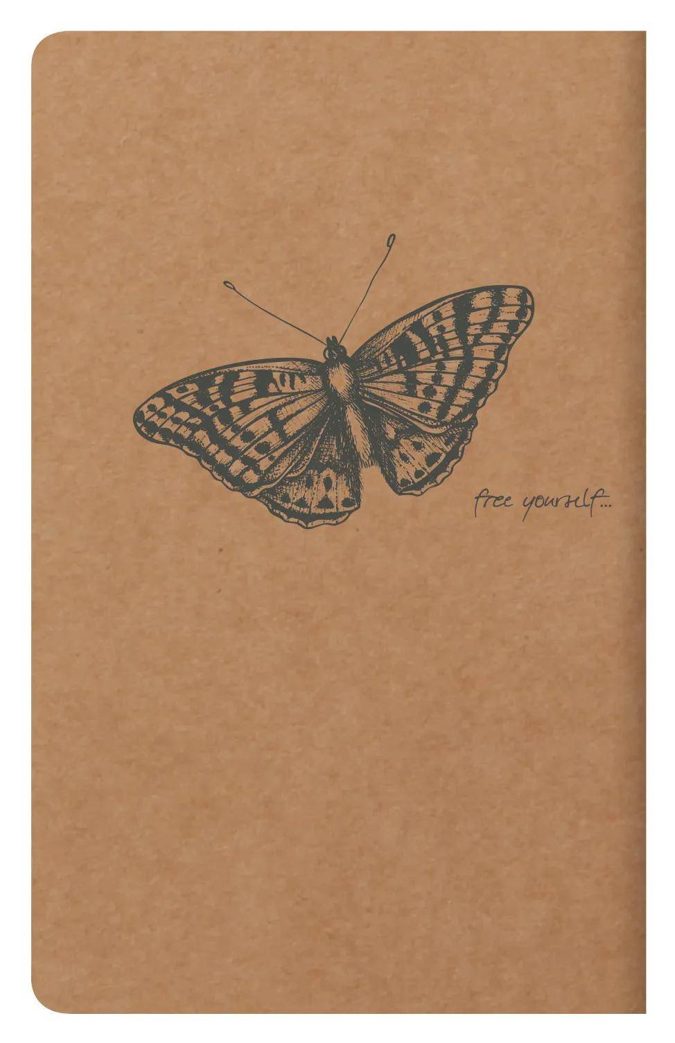 Clairefontaine 10x Flying Spirit Heft liniert 7,5x12 cm 24 Blatt - Braun 103586C