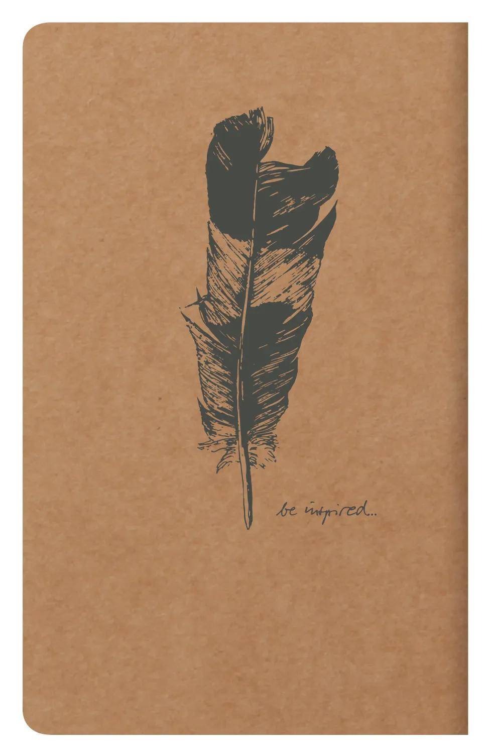 Clairefontaine 10x Flying Spirit Heft liniert 7,5x12 cm 24 Blatt - Braun 103586C