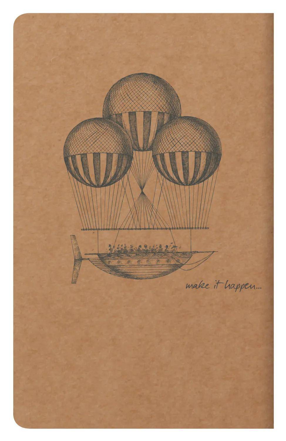 Clairefontaine 10x Flying Spirit Heft liniert 7,5x12 cm 24 Blatt - Braun 103586C