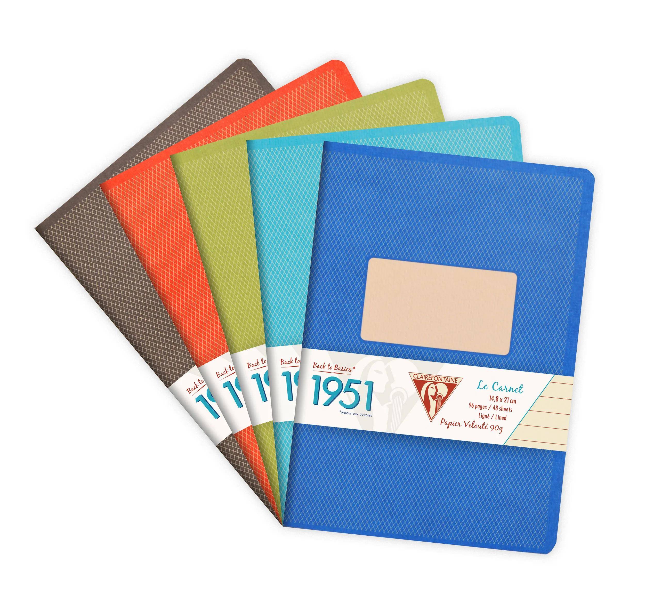 Clairefontaine 10x Notizheft DIN A5 14,8x21cm, 48 Blatt lin. Sortiert 195136C