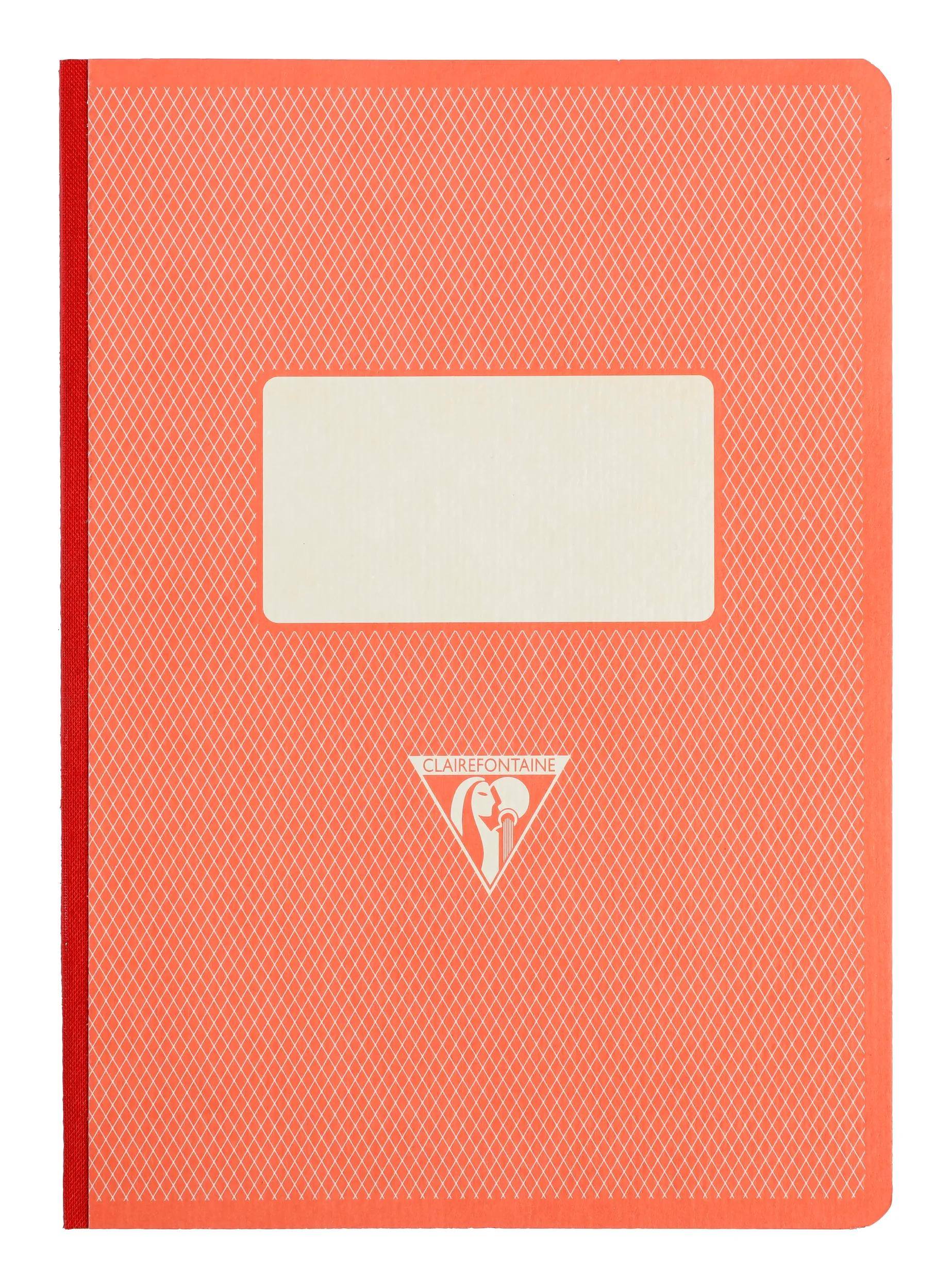 Clairefontaine 5x Kladde DIN A5 14,8x21cm 96 Blatt 90g lin. Korallenrot 195446C