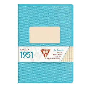 Clairefontaine 5x Kladde DIN A5 14,8x21cm 96 Blatt 90g lin. Türkis 195746C