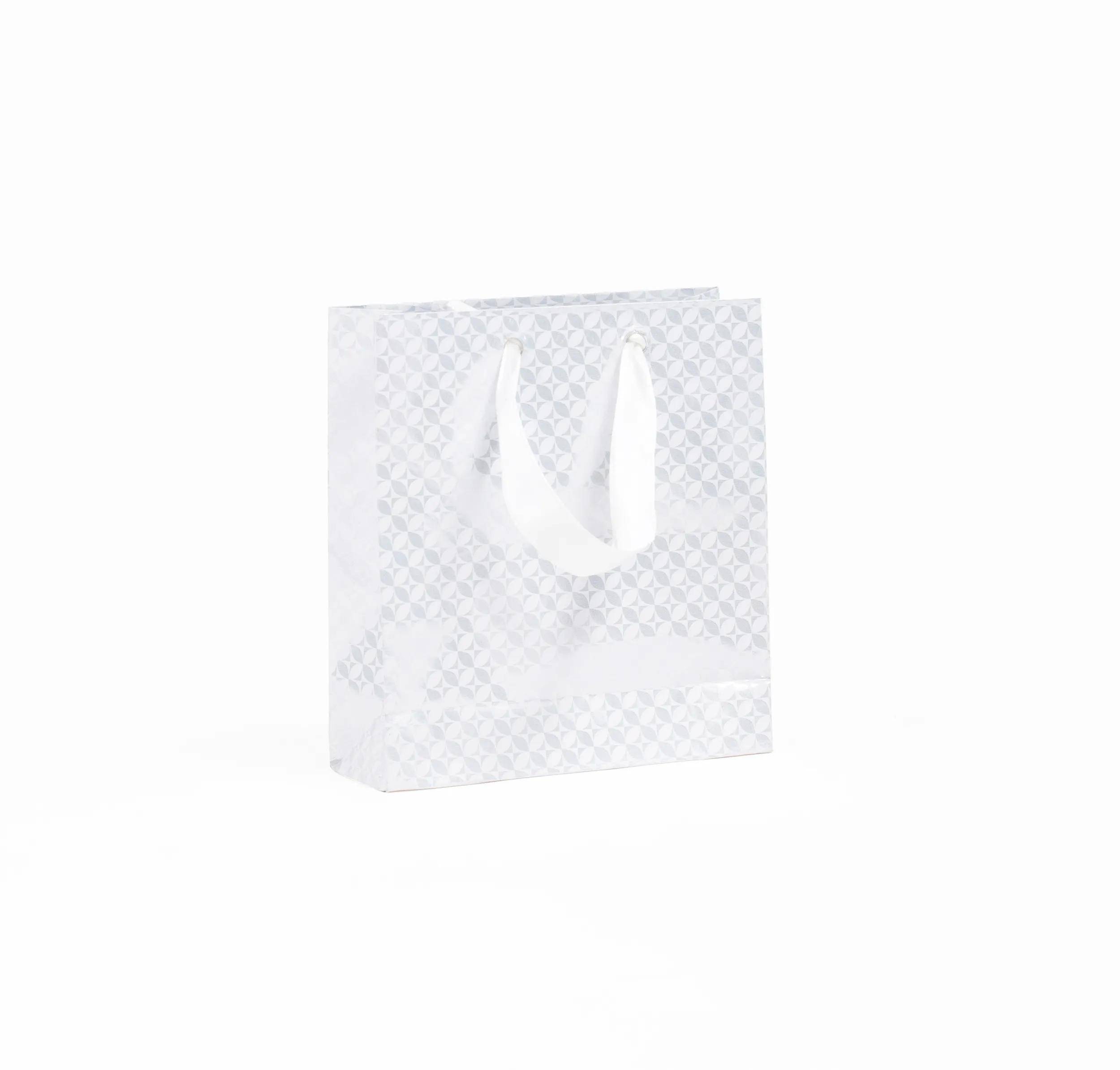 Clairefontaine 5x Premium Tasche klein 12x4,5x13,5cm weiss Arabeske Weiß 223756C