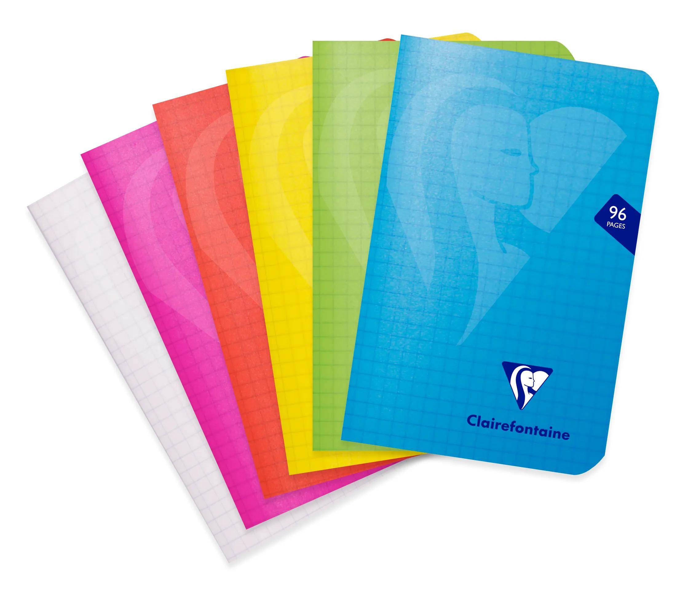 Clairefontaine 10x Mimesys, Heft 9x14cm, 48 Blatt Farben - Sortiert 303592C