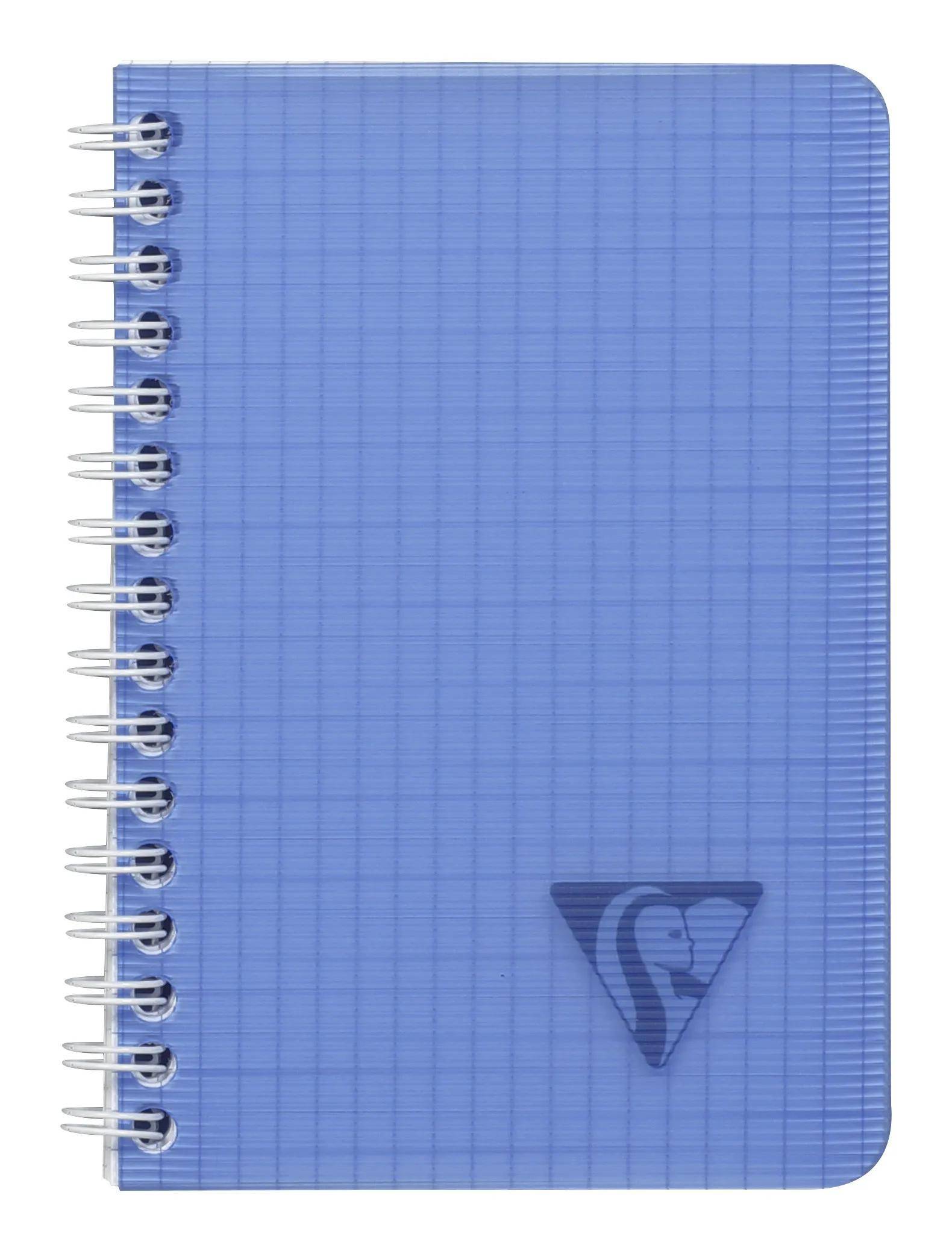 Clairefontaine 10x Doppelspiralbuch 9,5x14cm 50 Blatt kariert sortiert 328425C