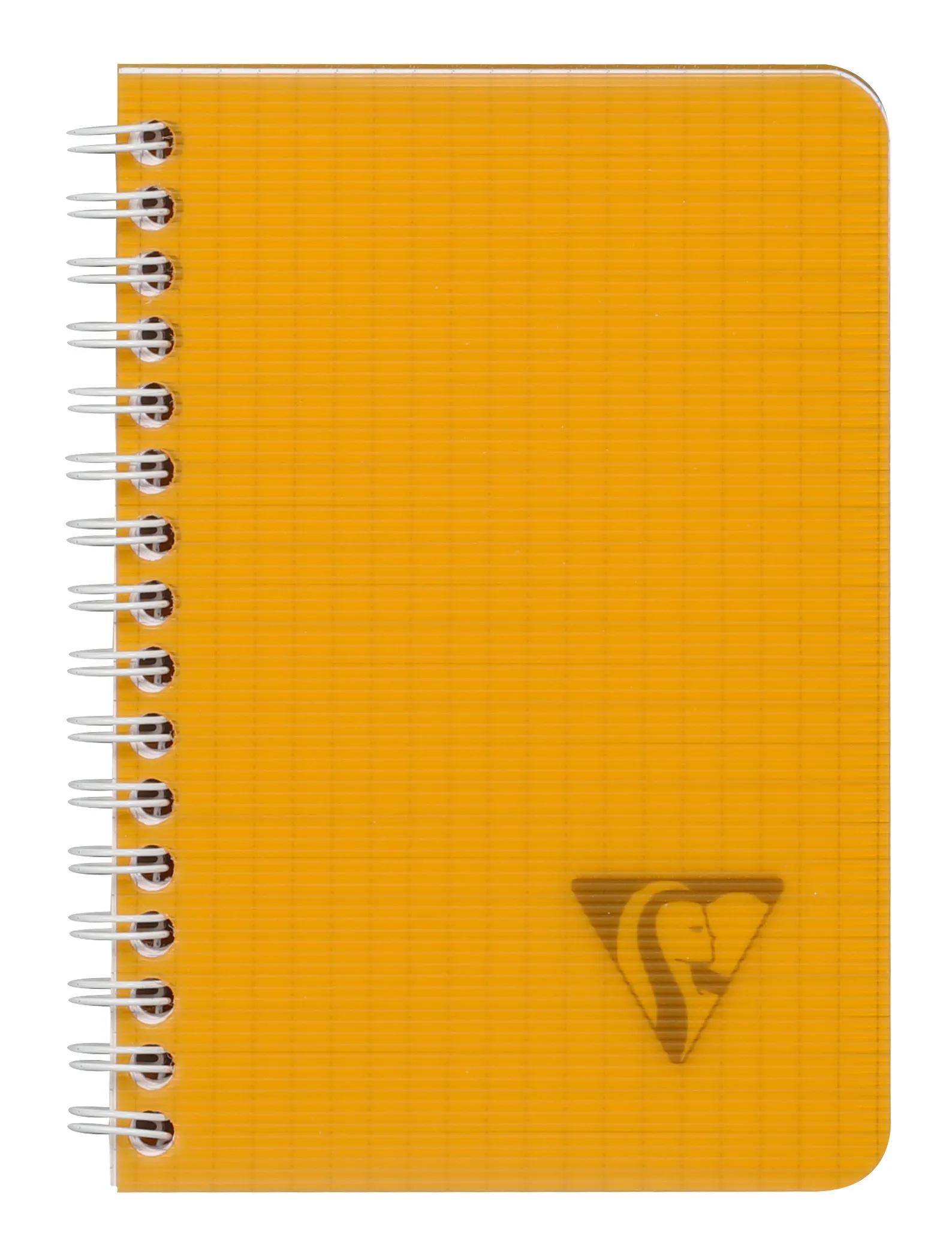 Clairefontaine 10x Doppelspiralbuch 9,5x14cm 50 Blatt kariert sortiert 328425C