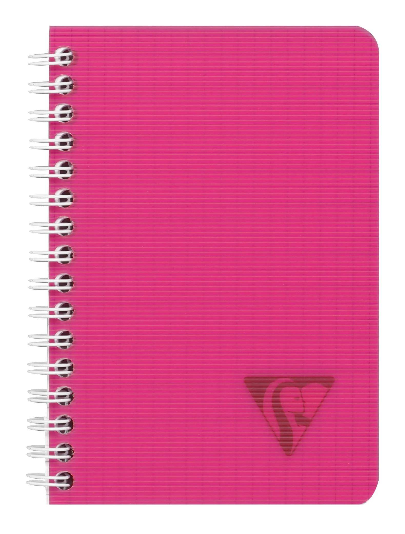 Clairefontaine 10x Doppelspiralbuch 9,5x14cm 50 Blatt kariert sortiert 328425C