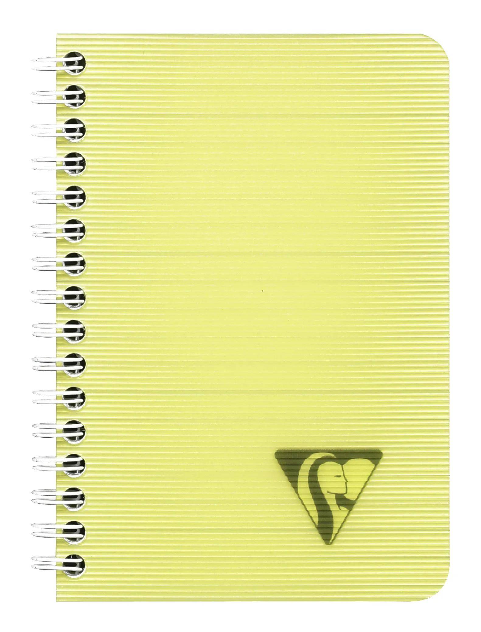 Clairefontaine 10x Doppelspiralbuch 9,5x14cm 50 Blatt liniert sortiert 328526C