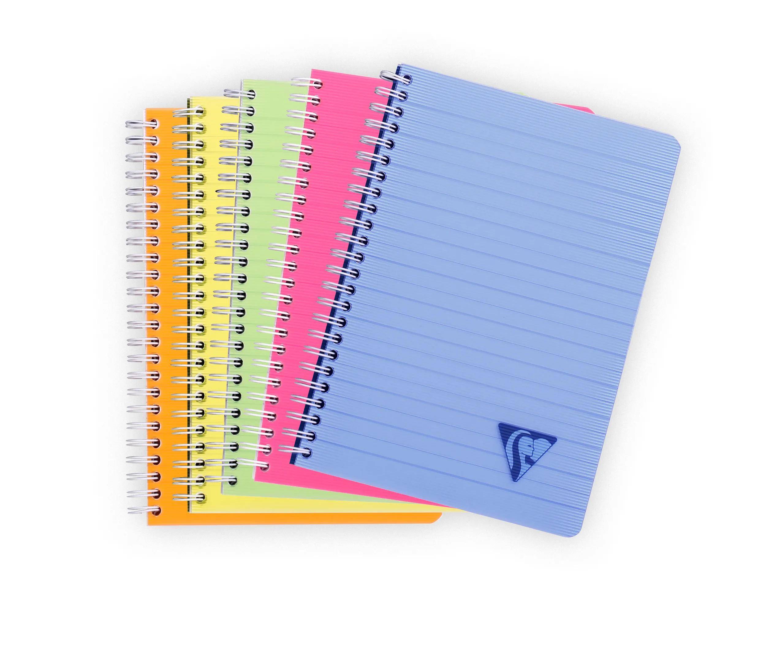 Clairefontaine 5x Notizheft DIN A5, 90 Blatt 90g liniert sortiert 328546C