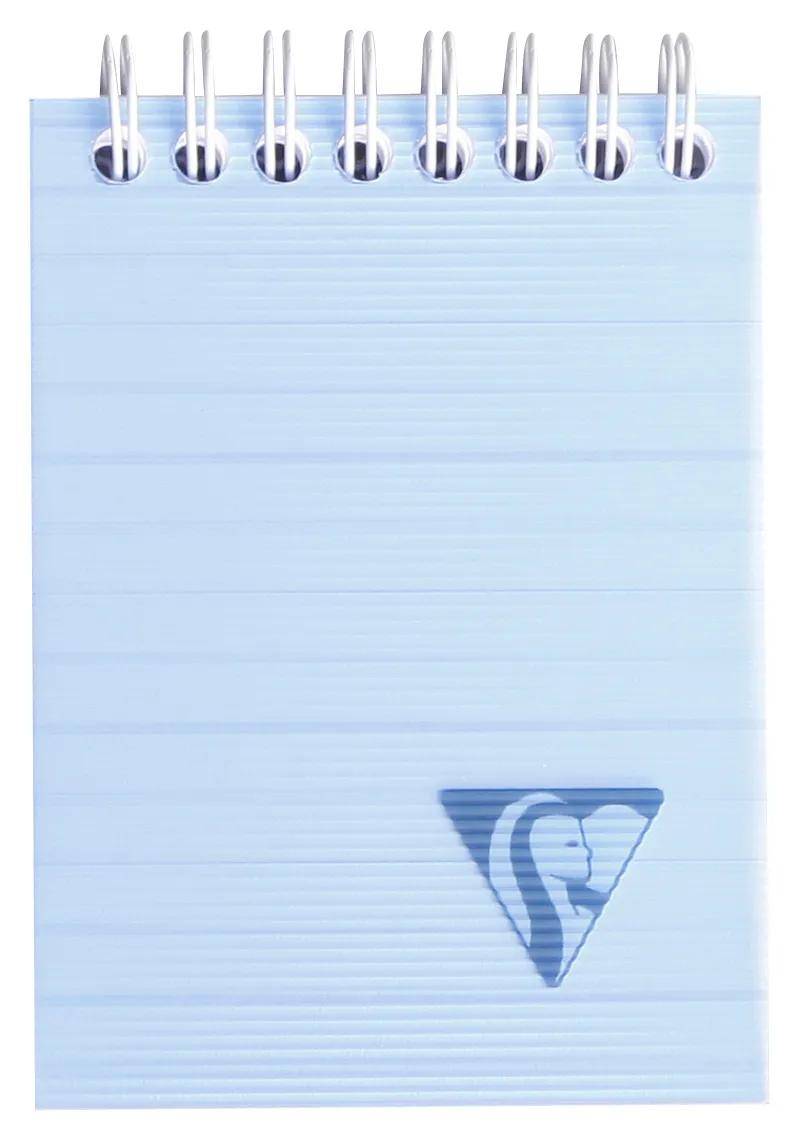 Clairefontaine 10x Block mit Doppelspirale A7 80 Blatt liniert sortiert 328666C