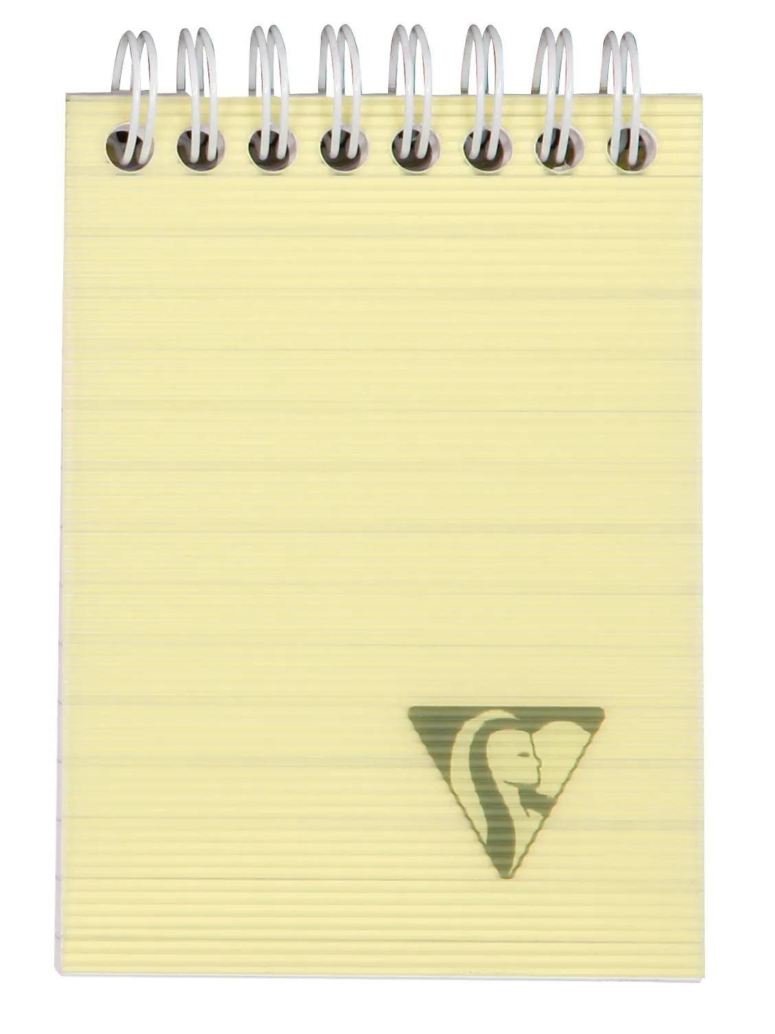 Clairefontaine 10x Block mit Doppelspirale A7 80 Blatt liniert sortiert 328666C