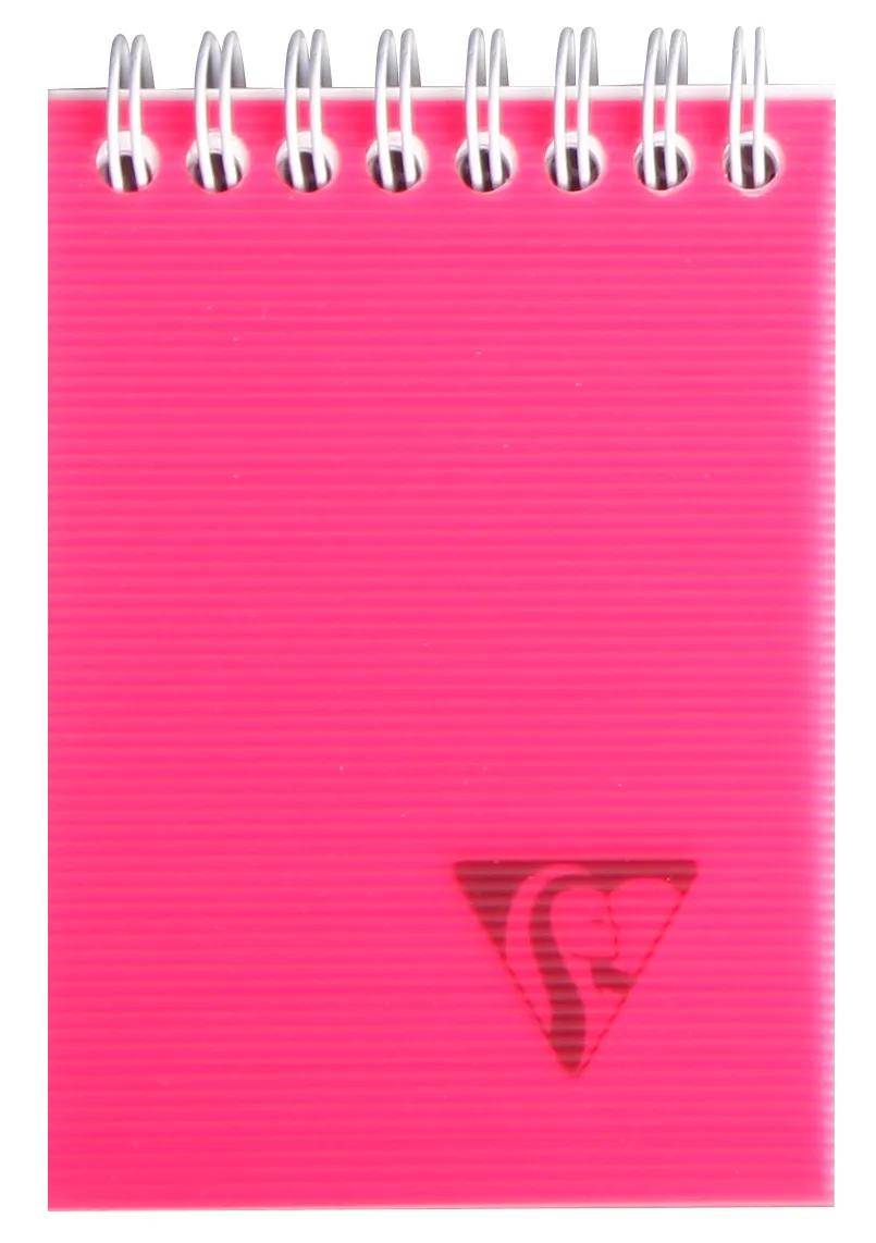Clairefontaine 10x Block mit Doppelspirale A7 80 Blatt liniert sortiert 328666C