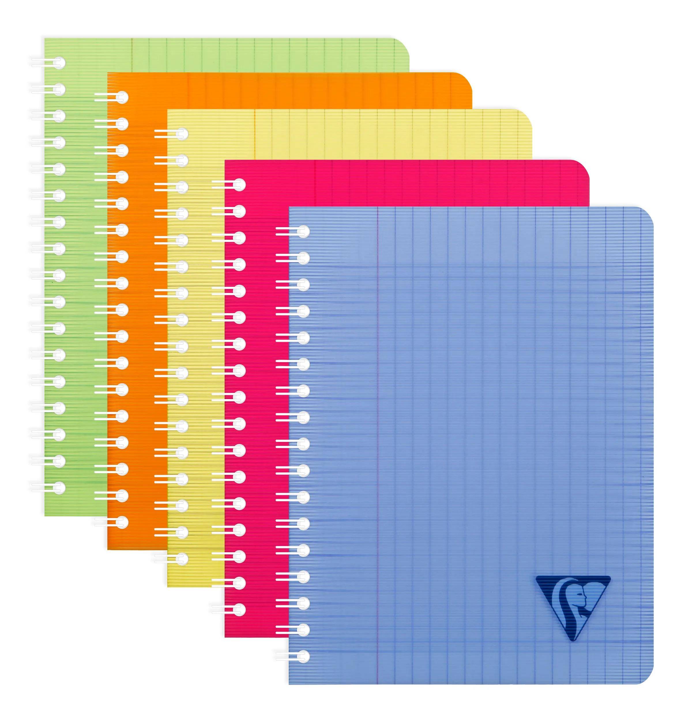 Clairefontaine 10x Notizheft 17x22cm, 50 Bl 90g FR Lineatur, PP Sortiert 328715C