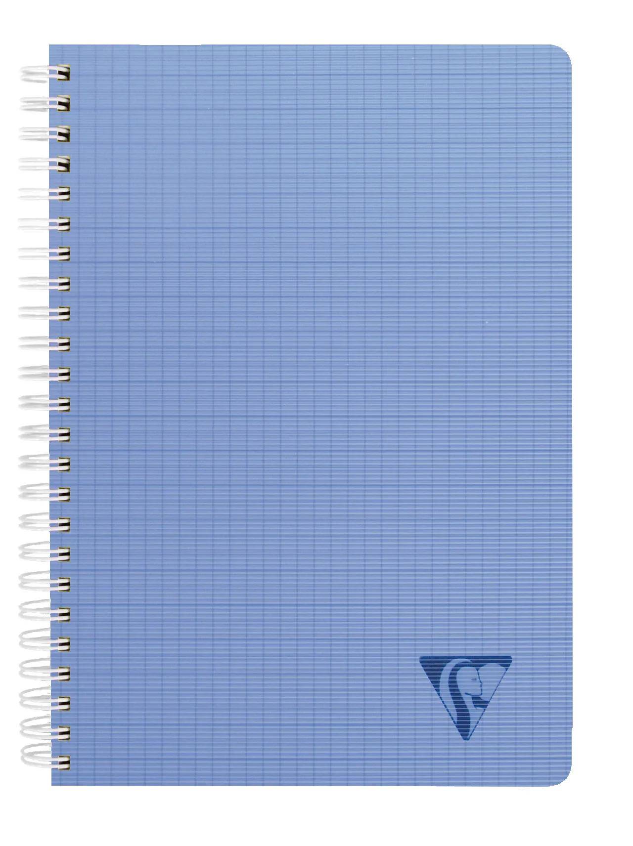 Clairefontaine 10x Doppelspiralbuch 17x22 cm, 50 Bl kariert, PP Sortiert 328725C