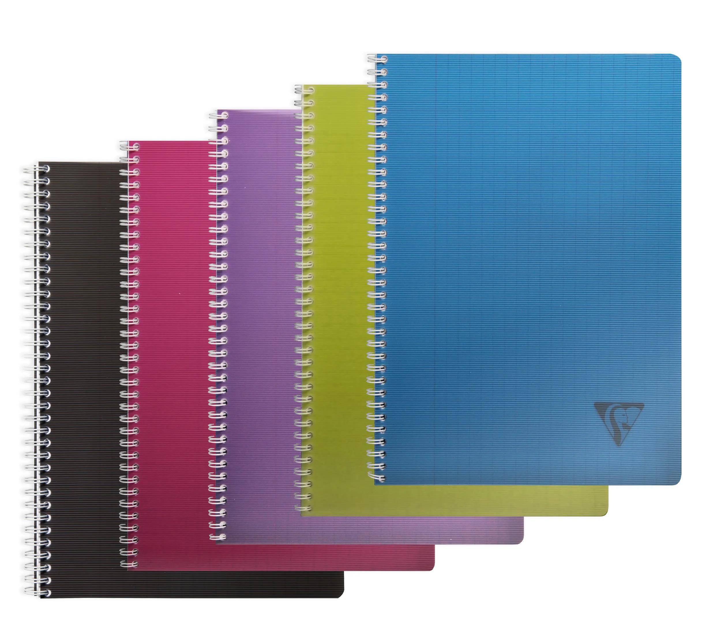 Clairefontaine 10x Spiralheft A4 50 Blatt 90g liniert Linicolor sortiert 329115C