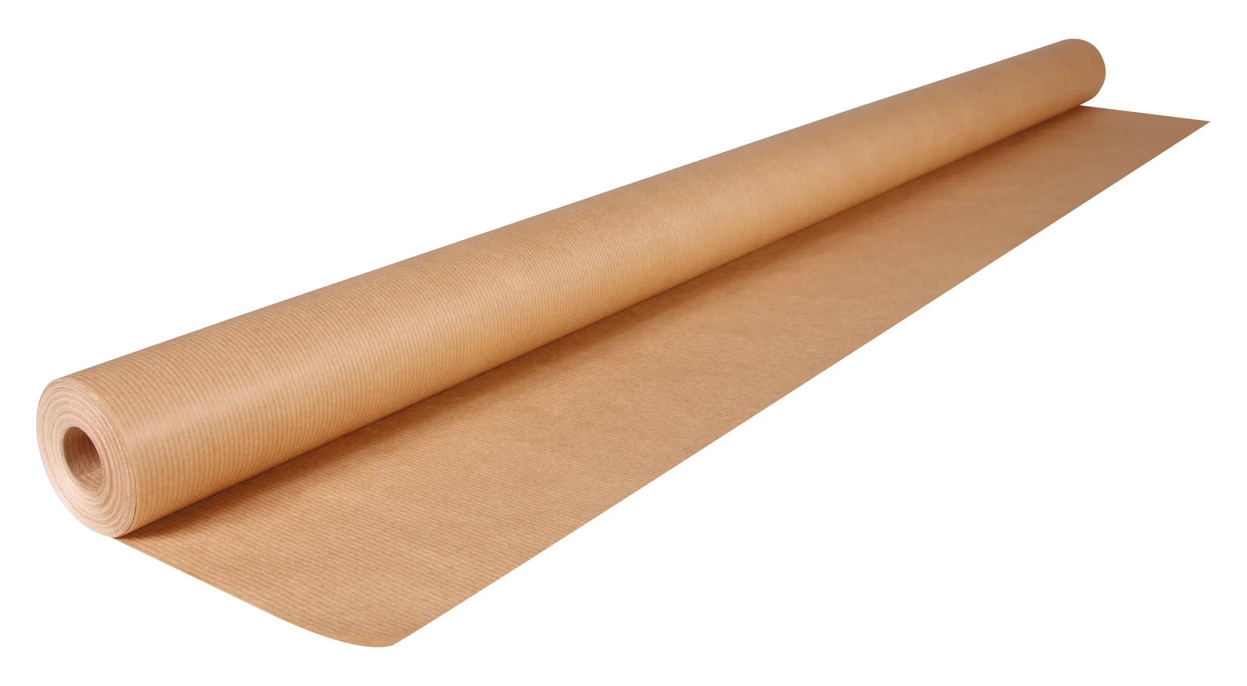 Clairefontaine 8x Kraftpapier gerippt 60g, Rolle 25x1m Kraft braun 495771C