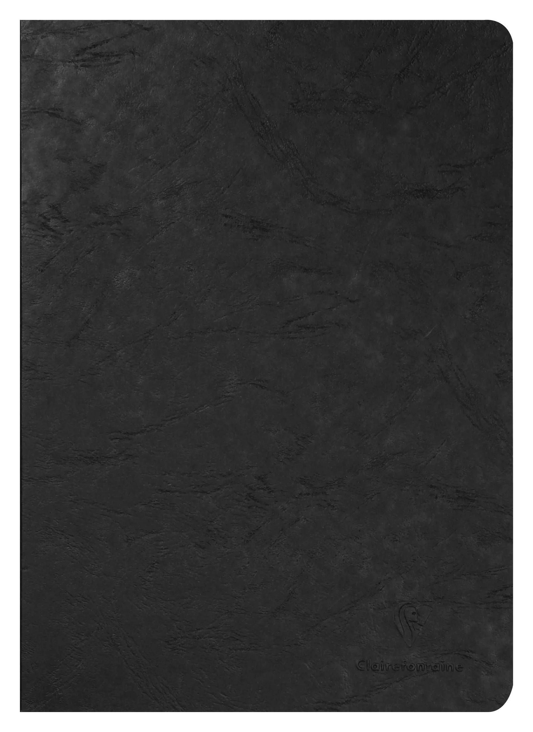 Clairefontaine 5x Age Bag Notizbuch A4, 48 Blatt blanko Schwarz 733001C